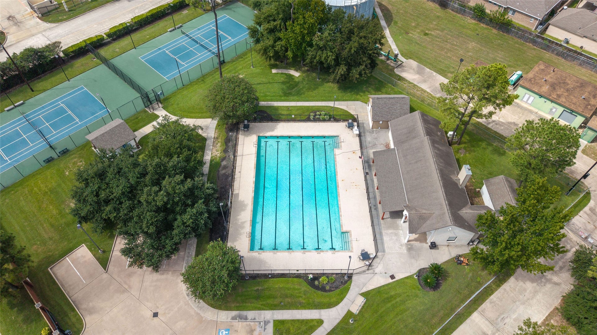16114 Lafone Drive, Spring, TX 77379 Whether you're getting your morning laps in or simply cooling off from the Texas heat, this HUGE neighborhood pool has plenty of room!