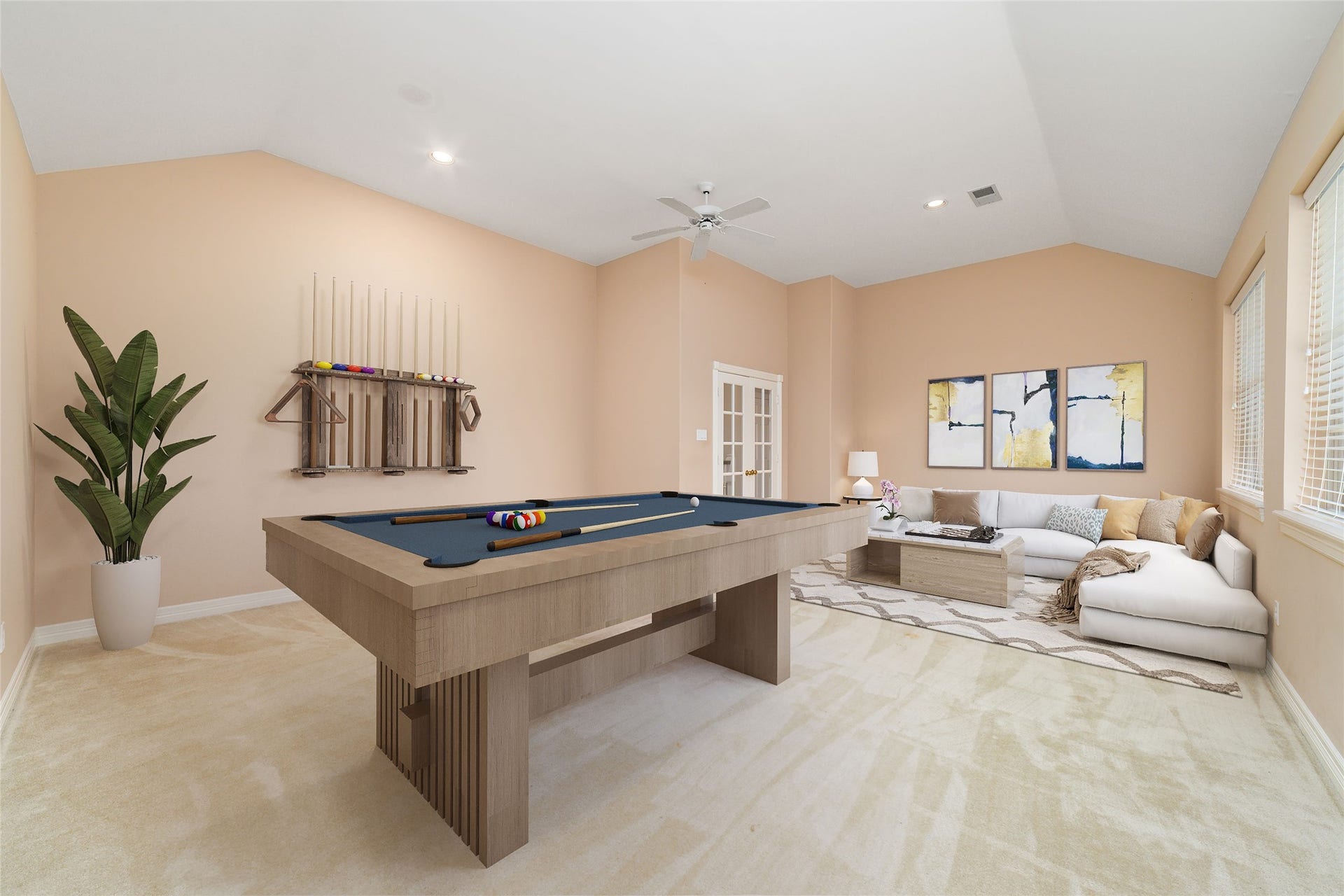 16114 Lafone Drive, Spring, TX 77379 Spacious second-floor game room offers plenty of room for gathering, relaxing or enjoying game night with family and friends. Virtually Staged.