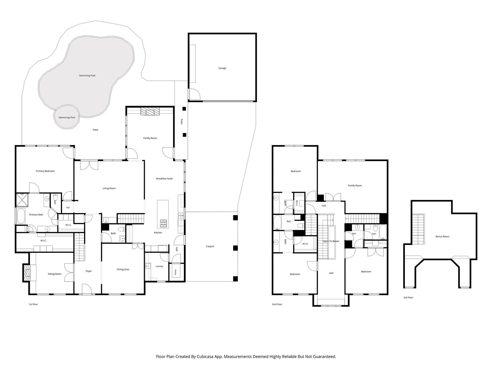 16114 Lafone Drive, Spring, TX 77379 Floor plan with detailed overview of the home's layout.
