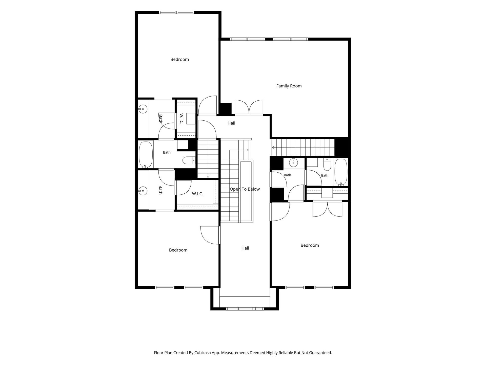 16114 Lafone Drive, Spring, TX 77379 Floor plan with detailed overview of the home's second floor layout.