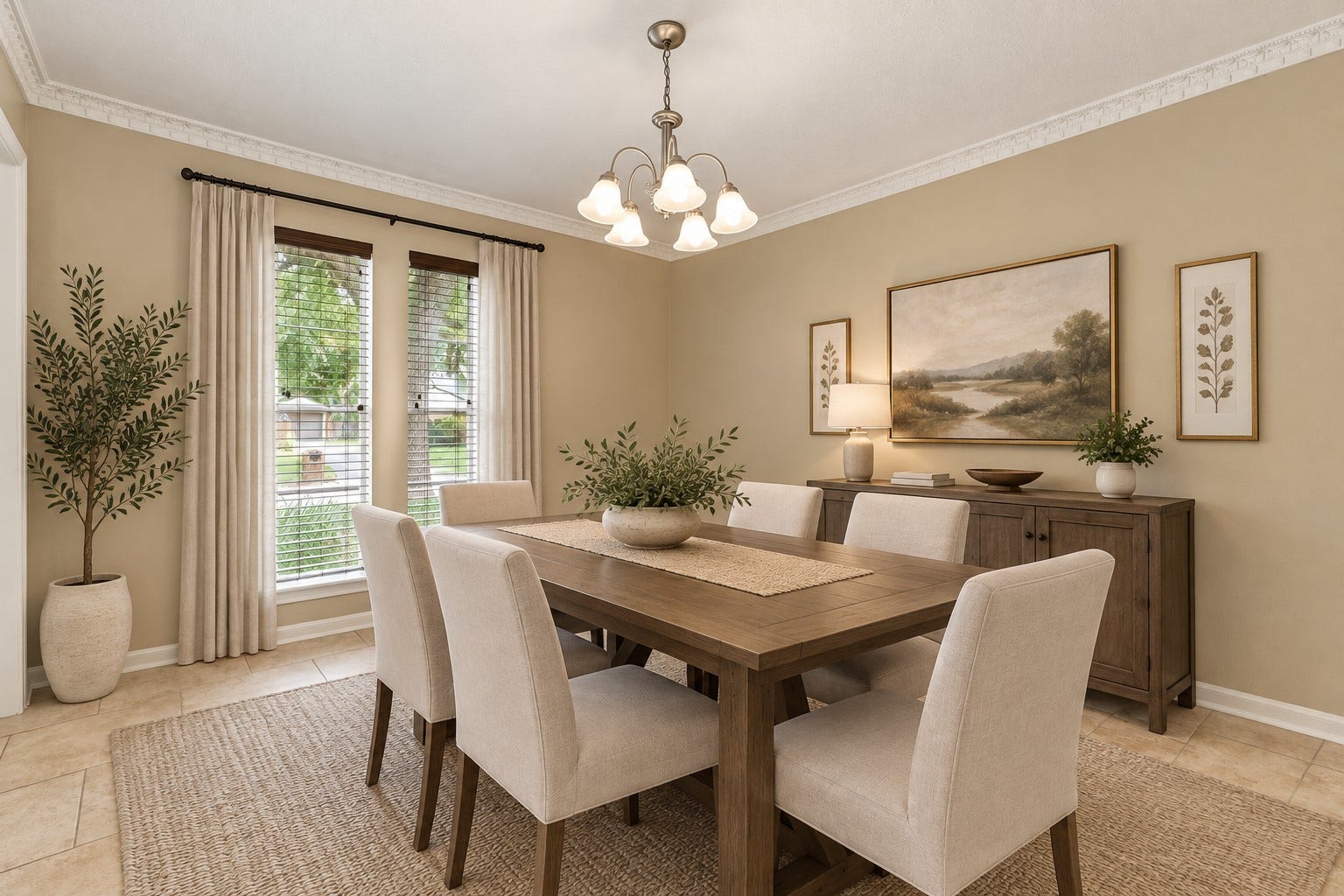 11310 Olympia Drive, Houston, TX 77077 Such a lovely Dining Room - Virtually Staged.