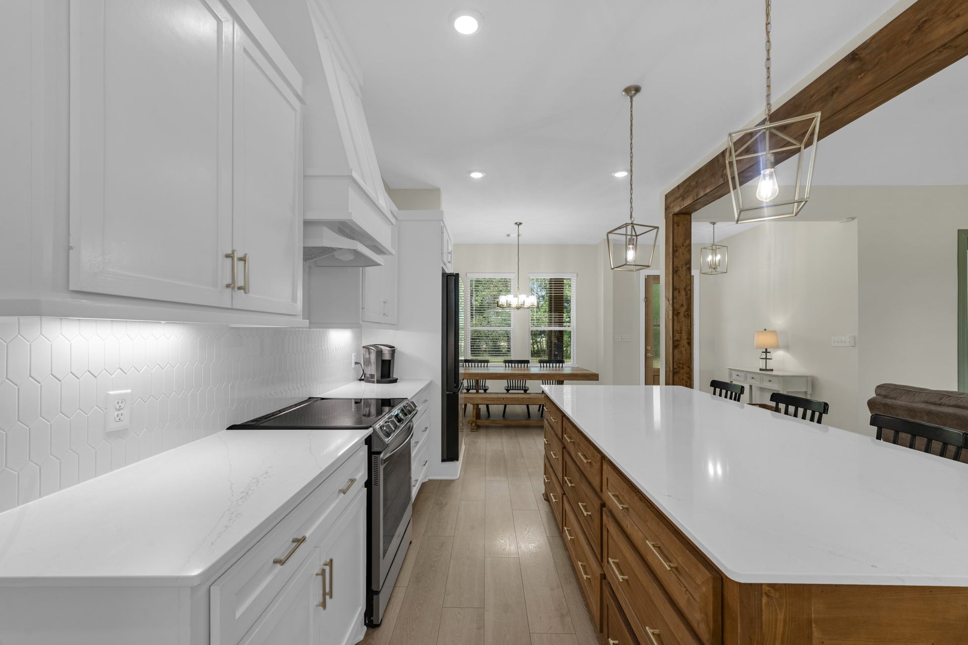 22694 Brook Forest Road, New Caney, TX 77357 Custom solid-wood cabinetry, under-cabinet lighting & tons of countertop space!