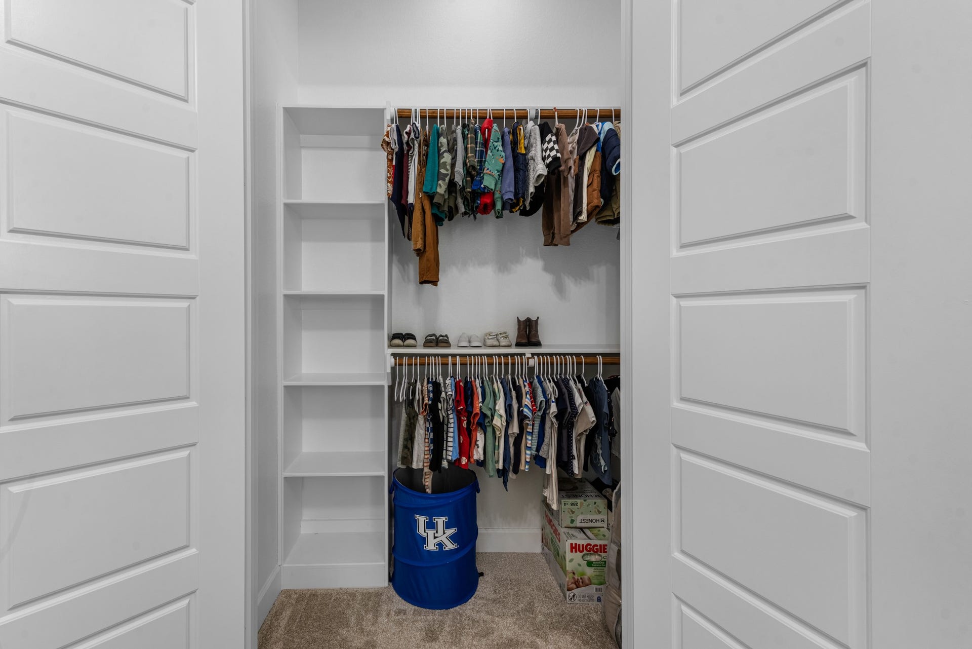 22694 Brook Forest Road, New Caney, TX 77357 Great closet space with built-in shelving keeps everything organized and easily accessible.