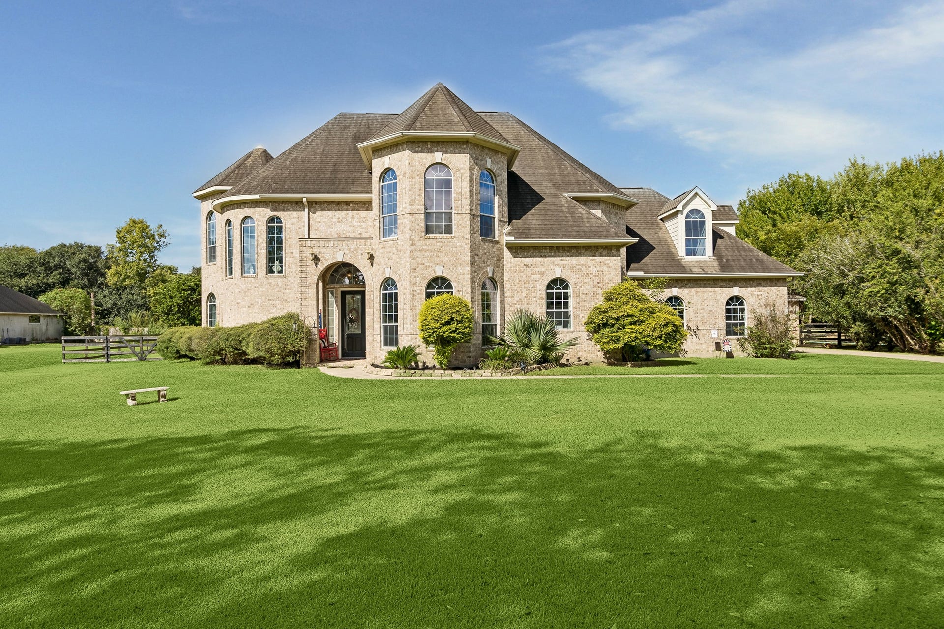 1319 Brazoswood Place, Richmond, TX 77406 Stunning custom built by Country Homes with 5,200+ sf on a 2+ acre lot.