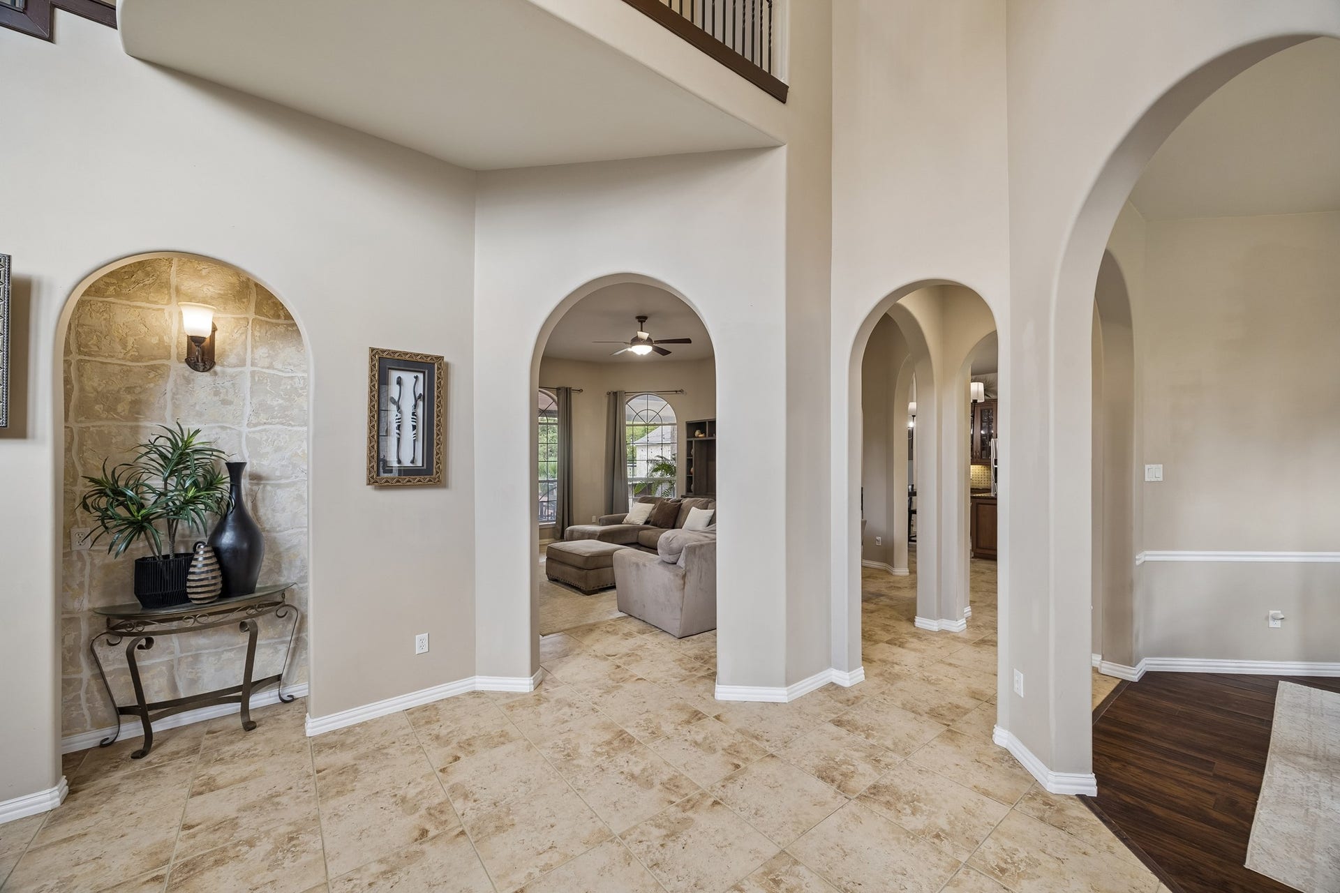 1319 Brazoswood Place, Richmond, TX 77406 Another view of the main living areas. Notice all the stunning details.
