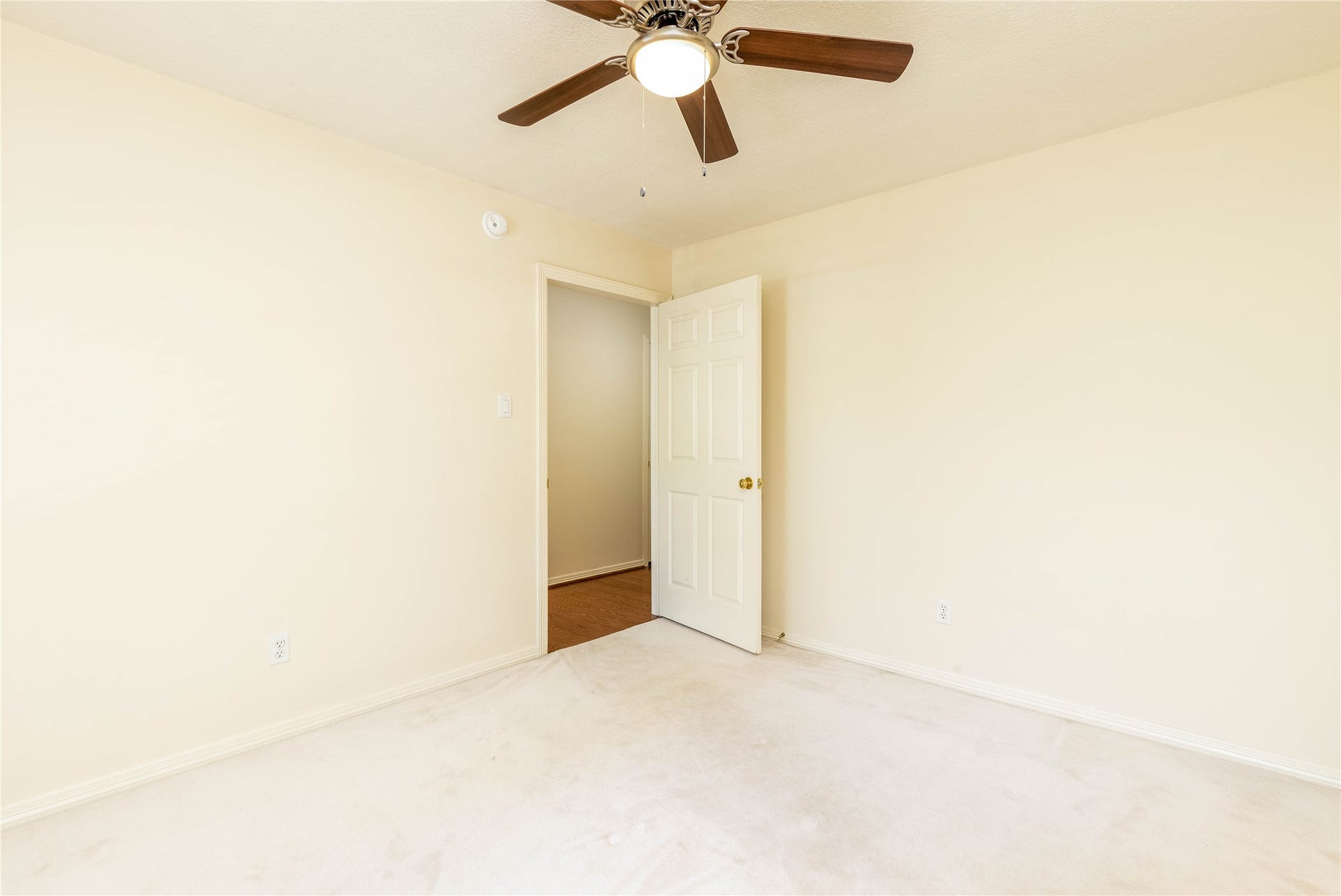 Welcome to the upstairs game room. This is pool table size and ready for fun! Digitally Staged