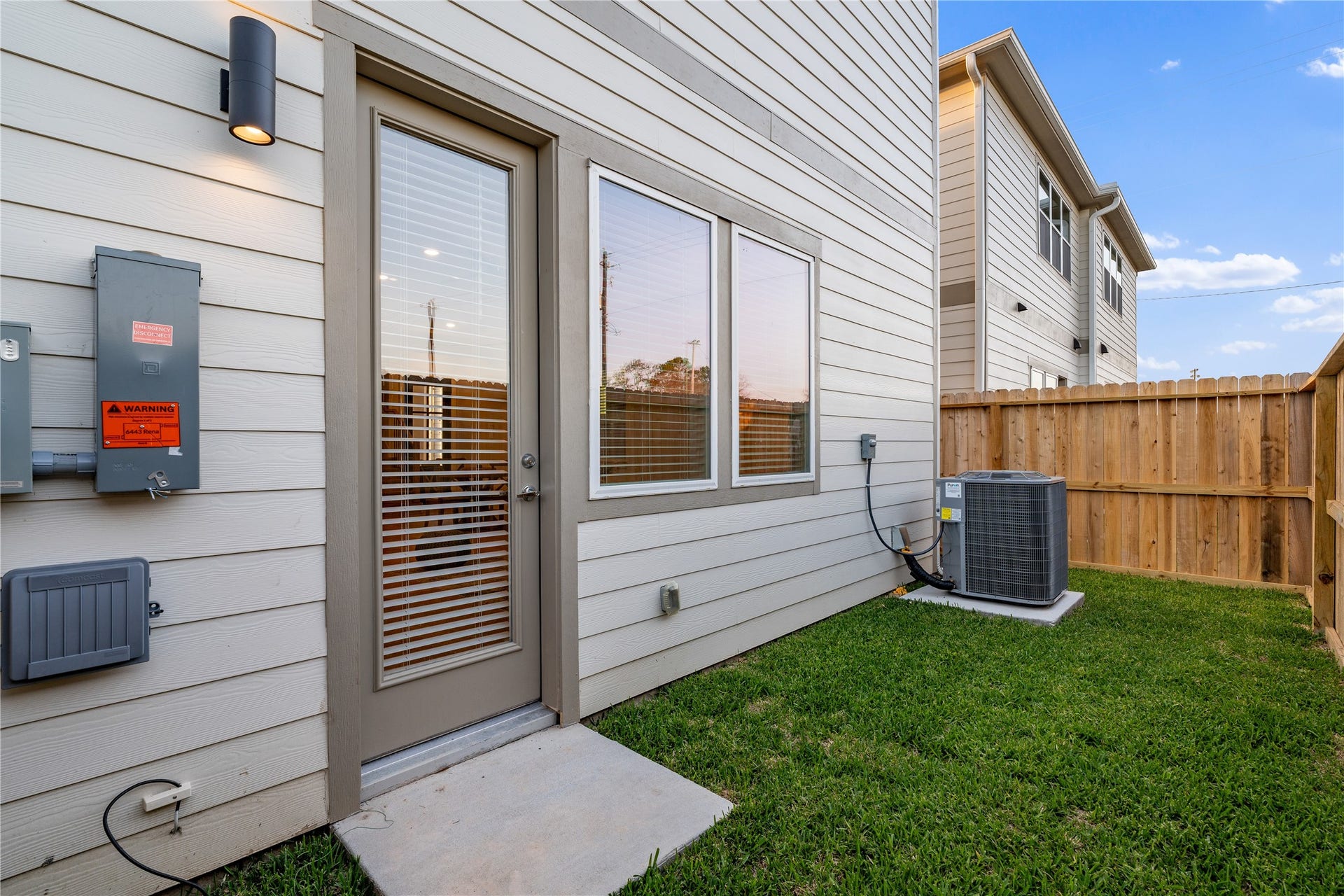 6509 Rena Street, Houston, TX 77092 Private fenced backyard with manageable green space and direct access from the home.