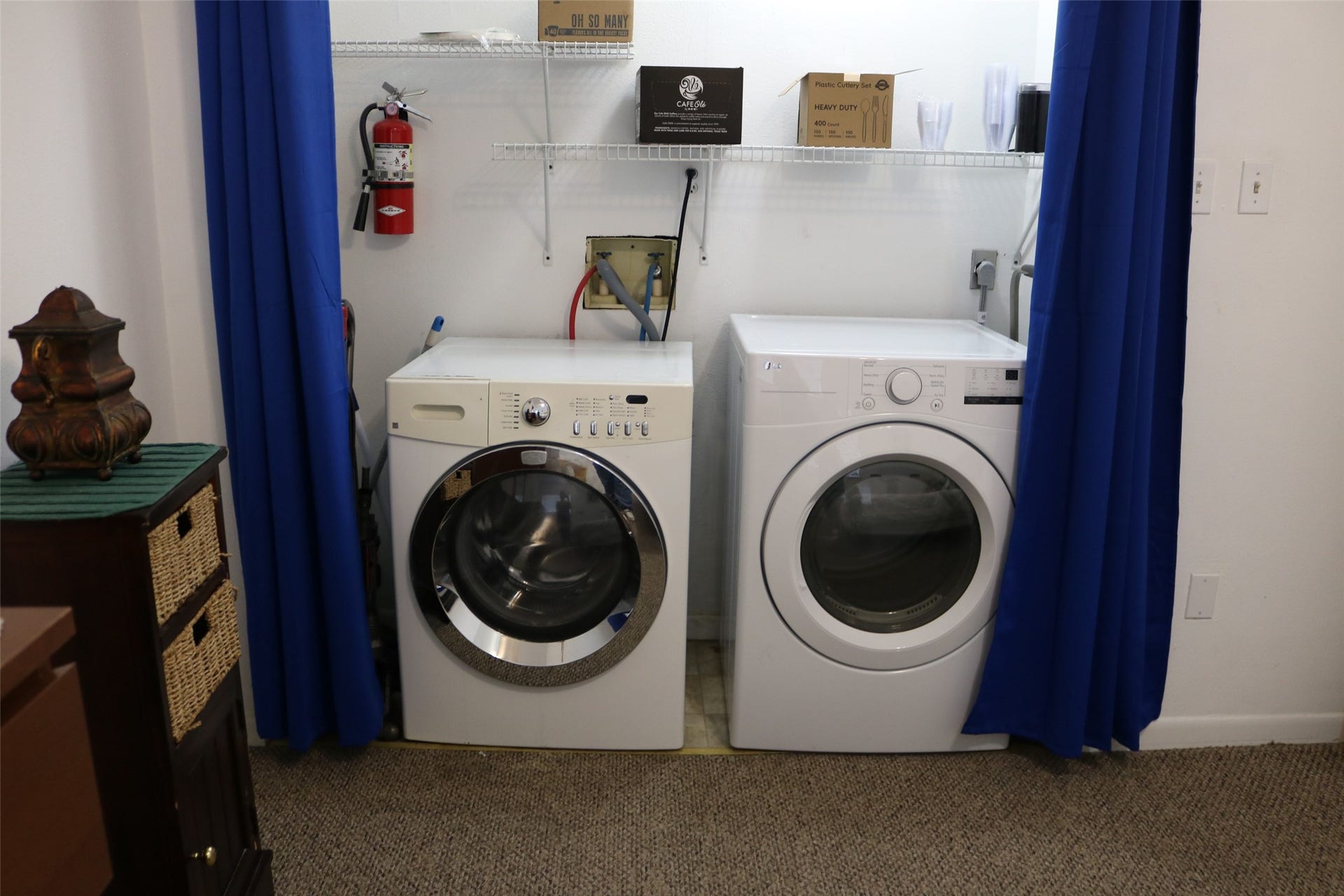 13002 Buccaneer Parkway, Freeport, TX 77541 Convenient second-level utility room with included washer and dryer.