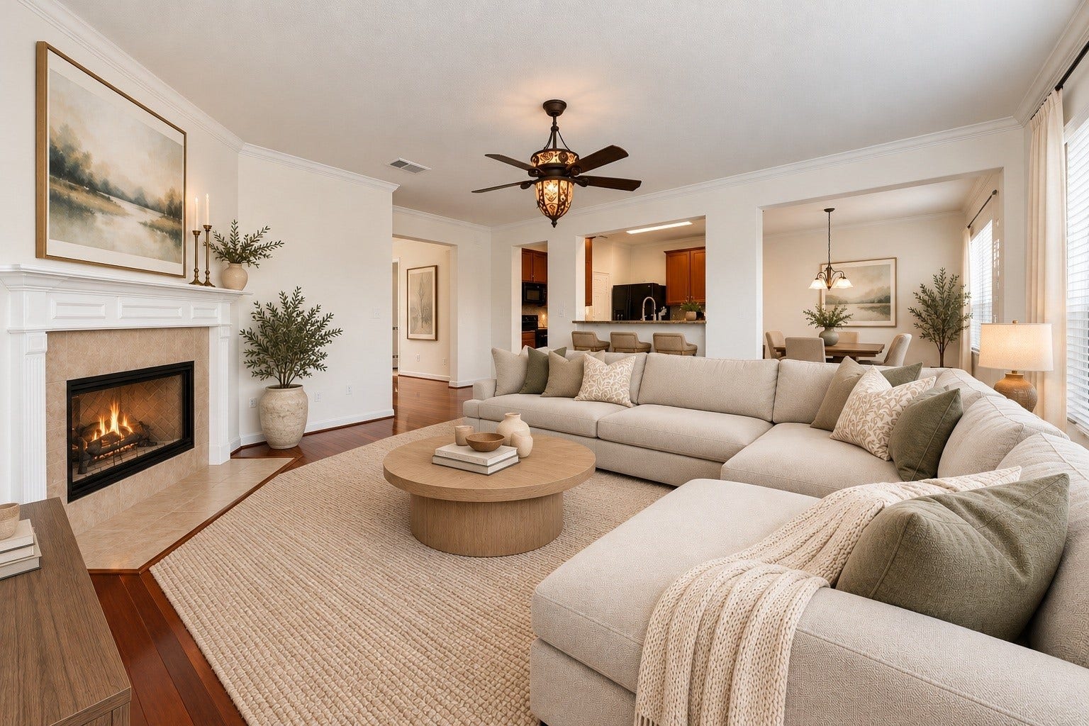 2705 Calico Creek Lane, Pearland, TX 77584 Virtually Staged Living Room