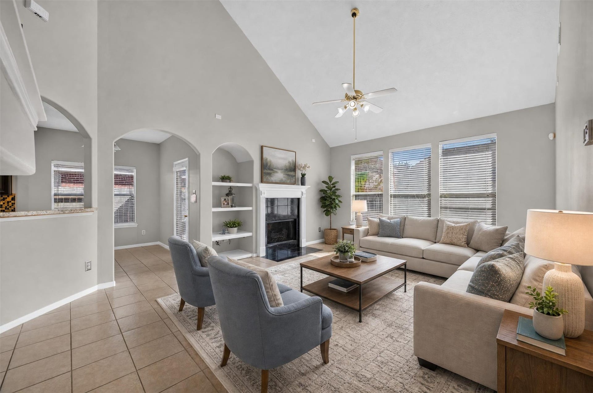 1011 Jasons Bend Drive, Sugar Land, TX 77479 Formal Living- Virtual Staging with tons of natual light