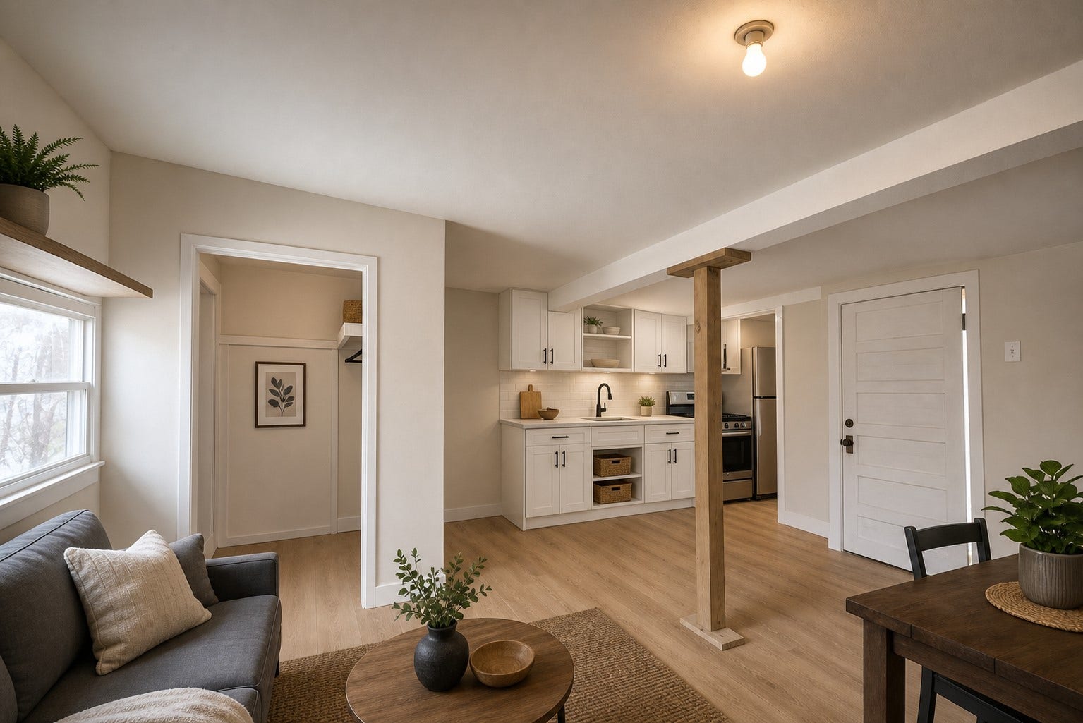 A clean kitchen refresh gives this everyday space a polished look.
