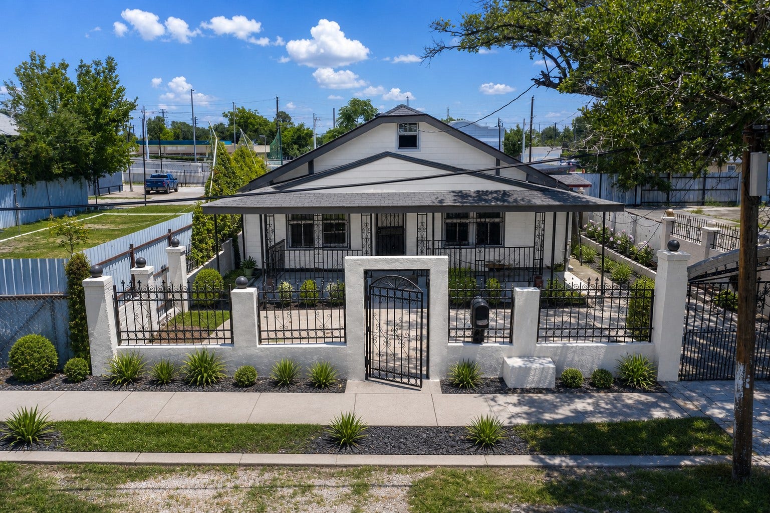 The refreshed compound presents a cohesive multi-residence setting.