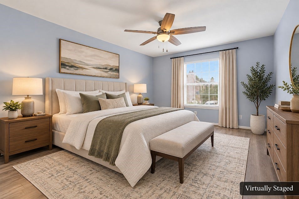 14600 Fonmeadow Drive, #1505, Houston, TX 77035 Primary bedroom (virtually staged)