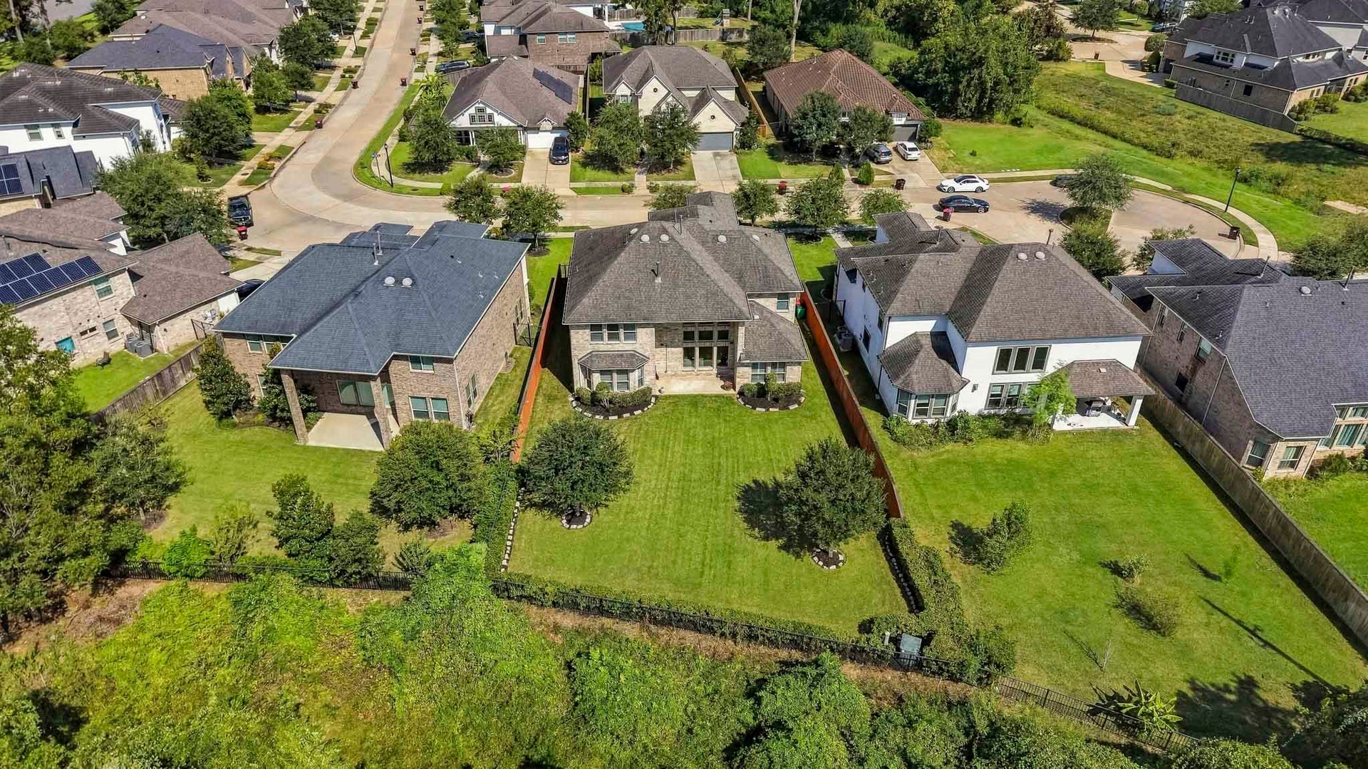 4410 Astalot Court, Missouri City, TX 77459 Aerial view of the backyard