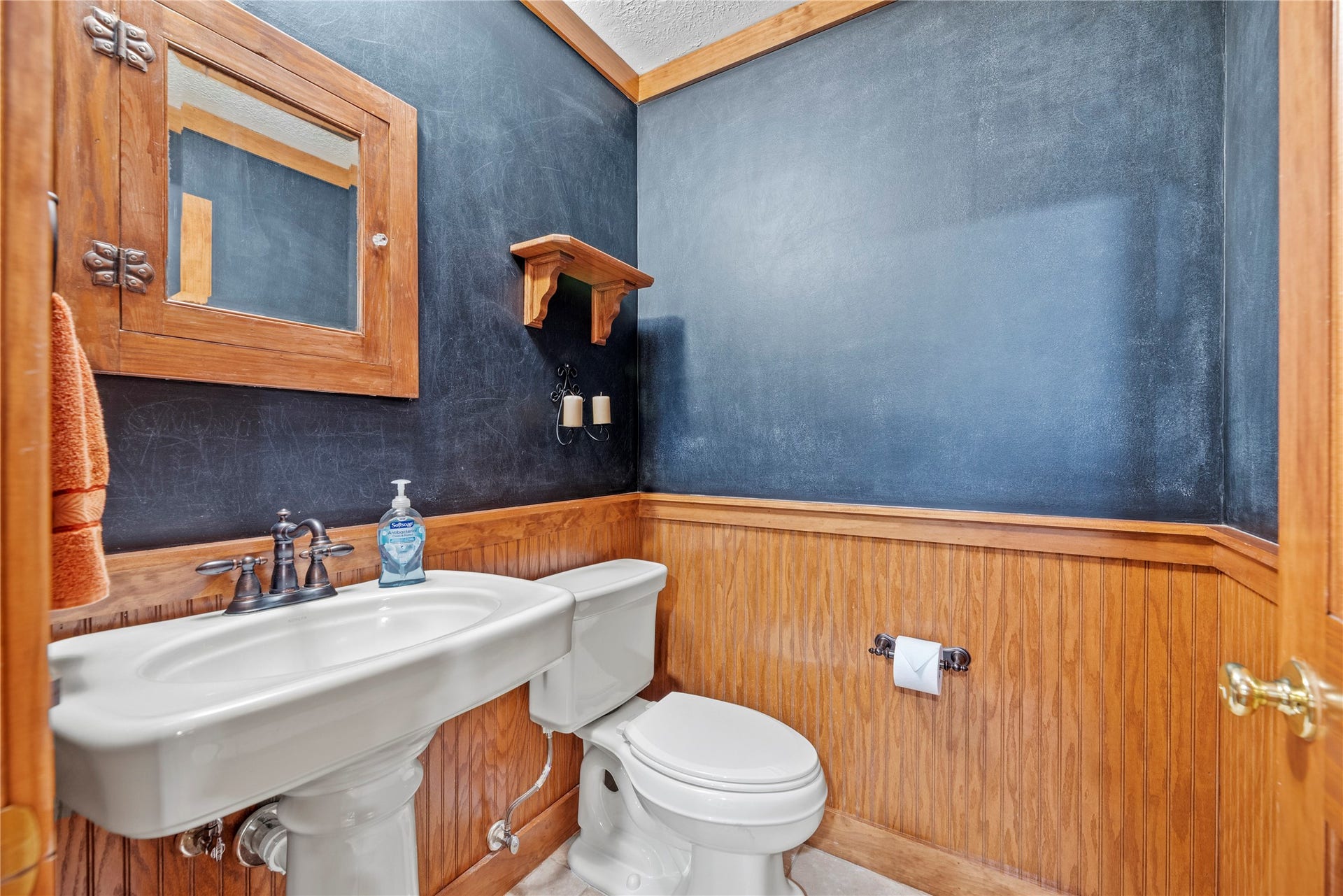 13915 Springmint Drive, Cypress, TX 77429 Half bathroom in the upstairs game room.