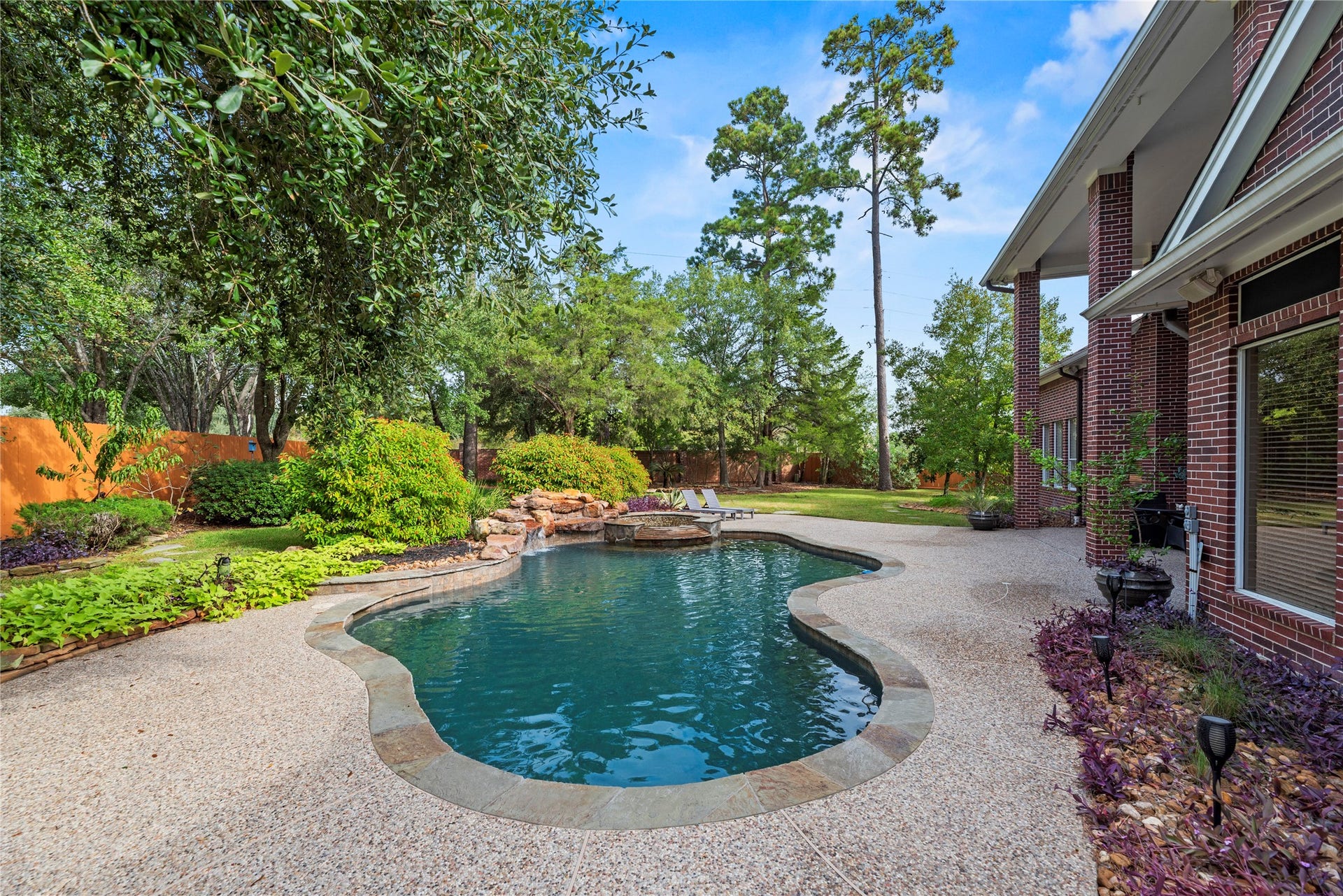 13915 Springmint Drive, Cypress, TX 77429 Another view of the pool and backyard.