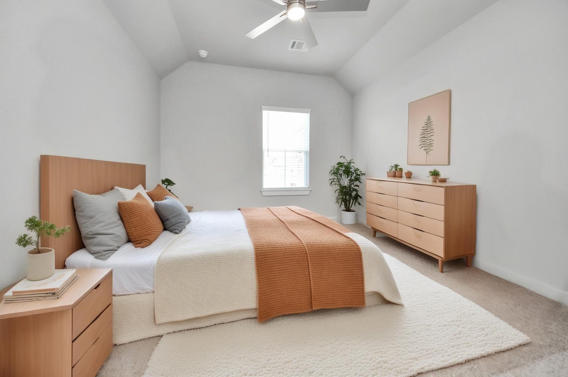 3213 Skerne Spring Drive, Spring, TX 77373 Virtually Staged - Secondary Bedroom. Sample photo of completed home with similar floor plan. Actual colors and selections may vary.