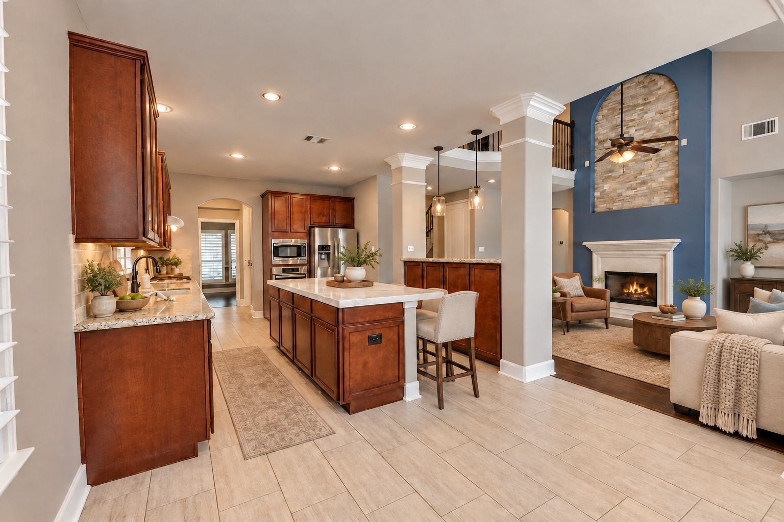 12615 Alsea Bay Court, Humble, TX 77346 Virtually Staged Kitchen