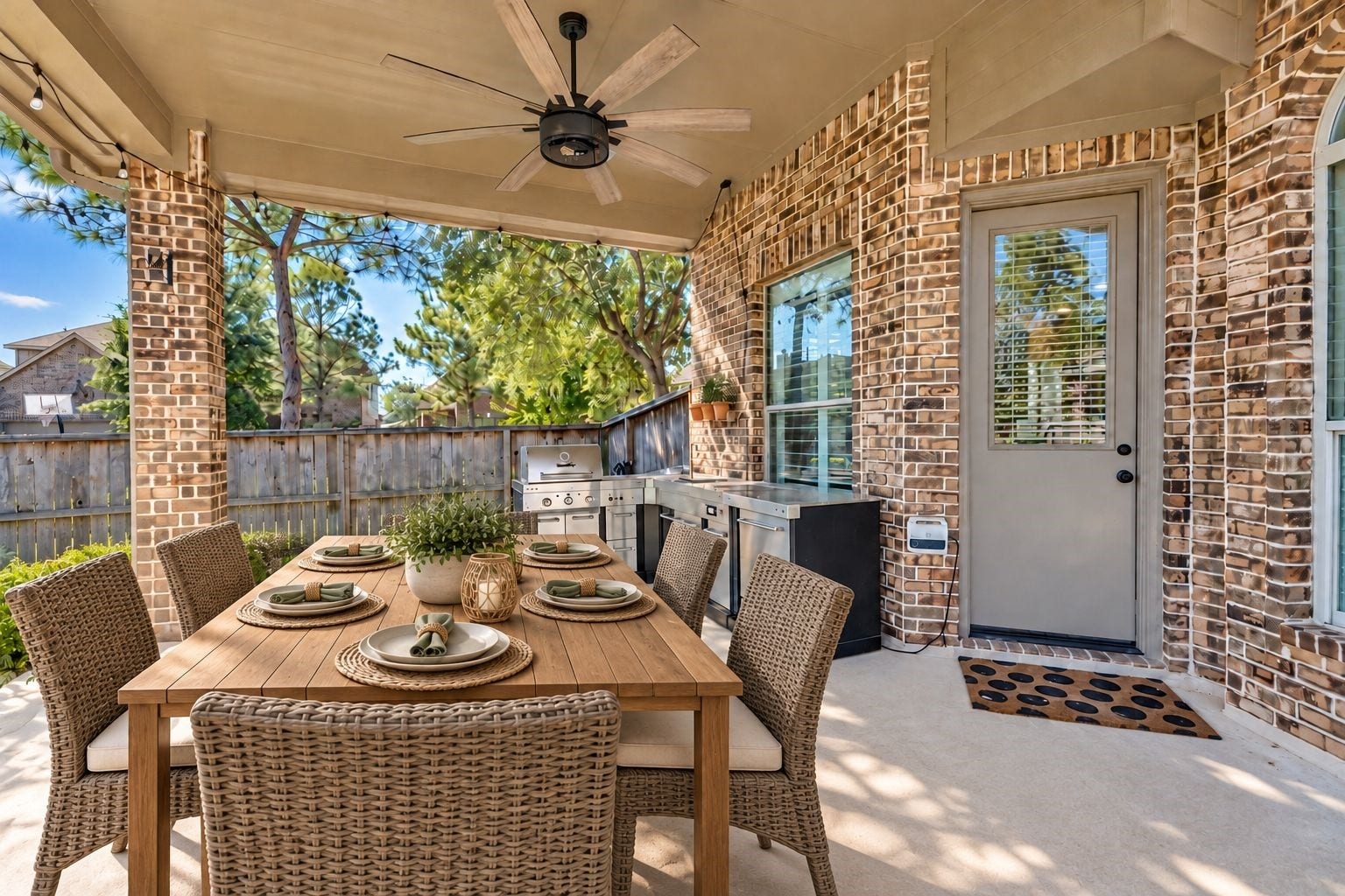 12615 Alsea Bay Court, Humble, TX 77346 Virtually Staged Patio