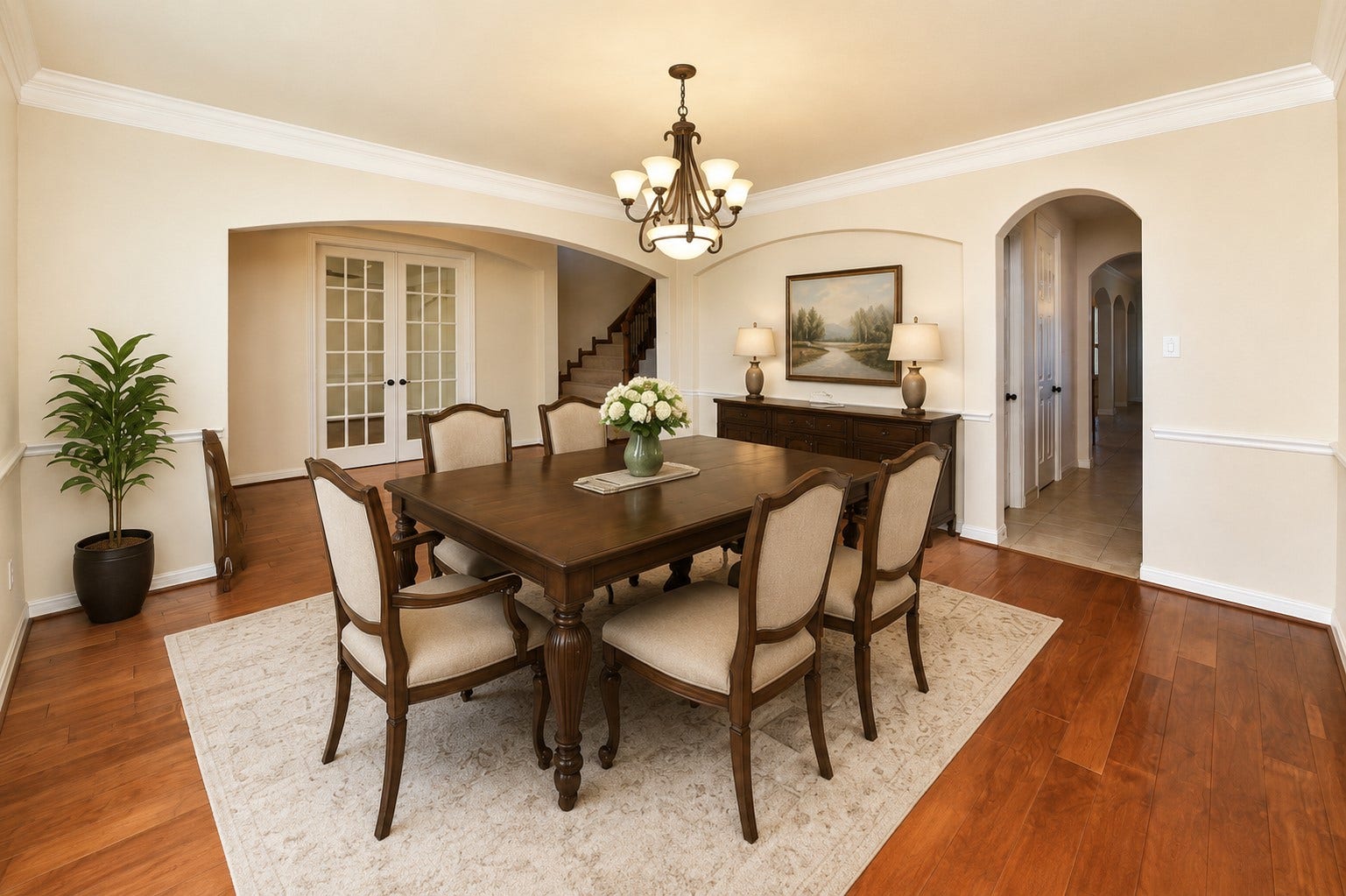 6010 Crystal Water Drive, Richmond, TX 77406 Virtually Staged Dining Room