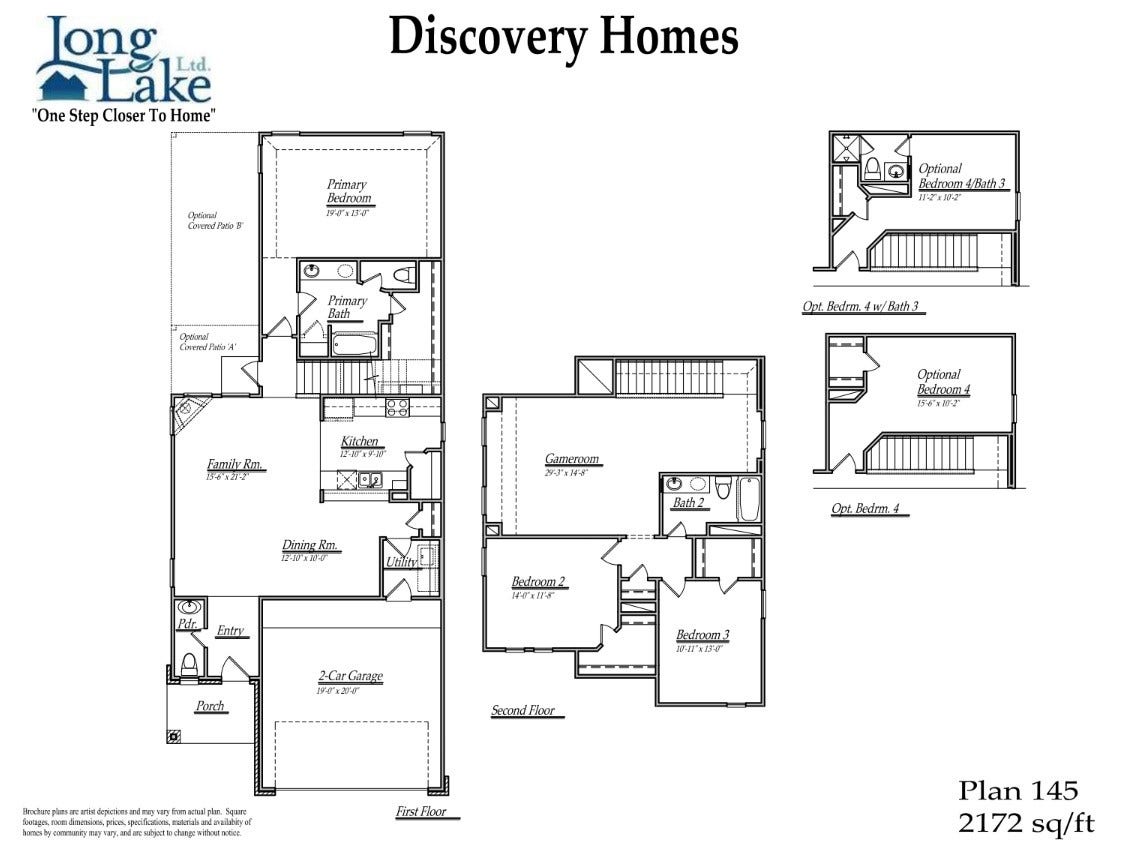 18551 Athena Flower Drive, Fresno, TX 77545 Plan 145 features 4 bedrooms, 3 full baths, 1 half bath and over 2,100 square feet of living space.