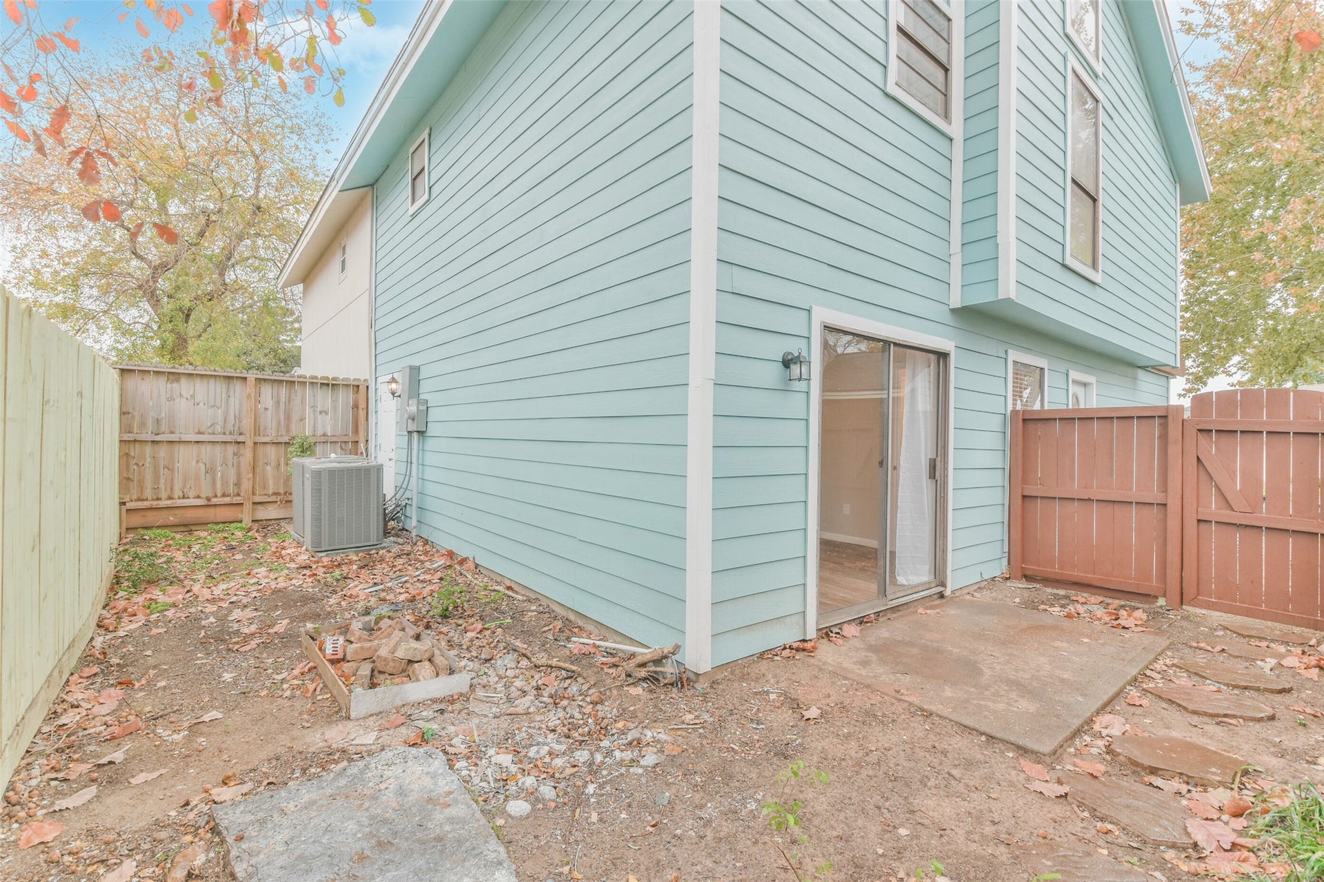 Small back yard area.