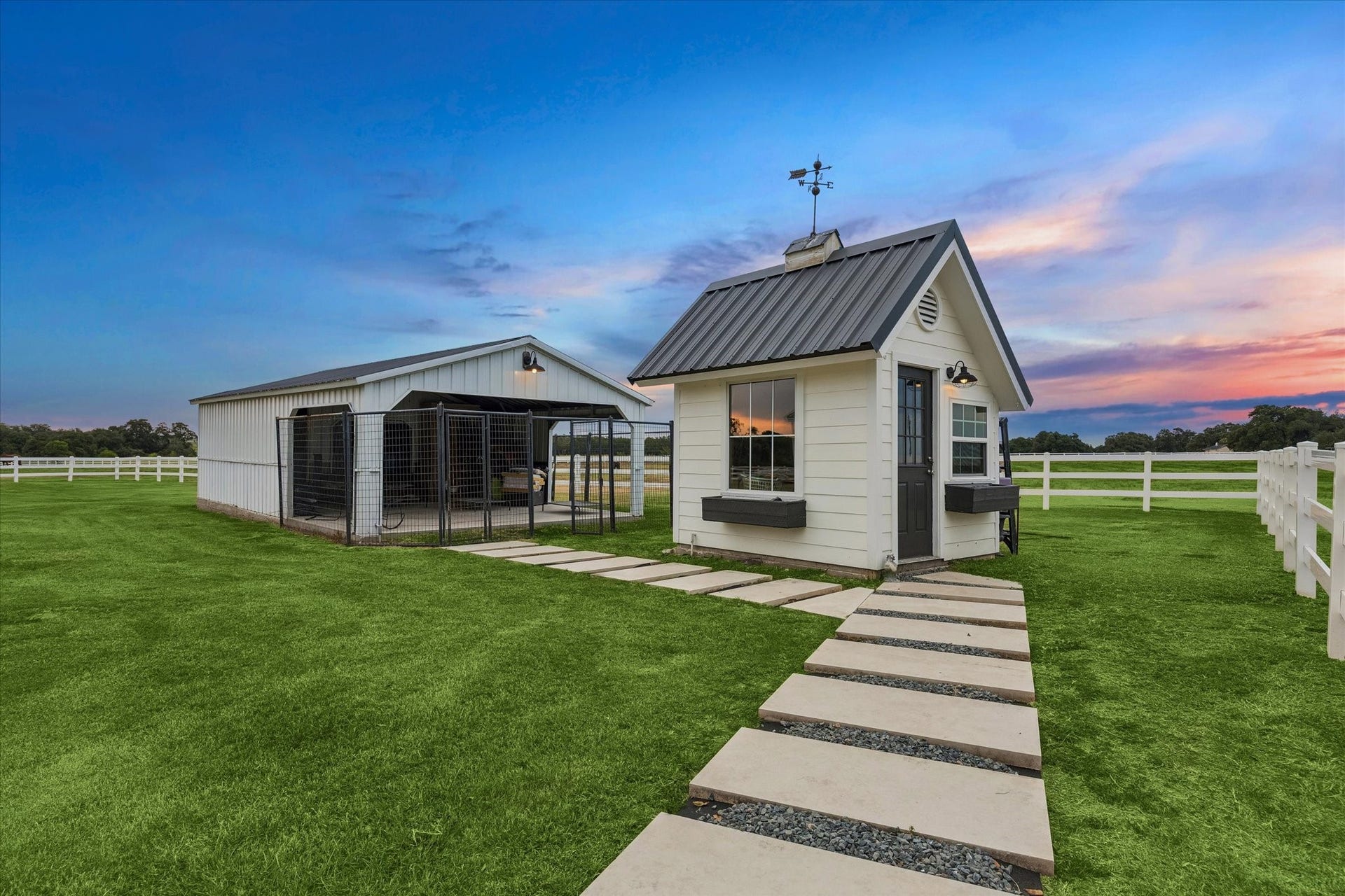 4050 Fm 2714, Round Top, TX 78954 Well-appointed tack room and well house provide convenient, thoughtfully designed support for the propertys equestrian and agricultural amenities.