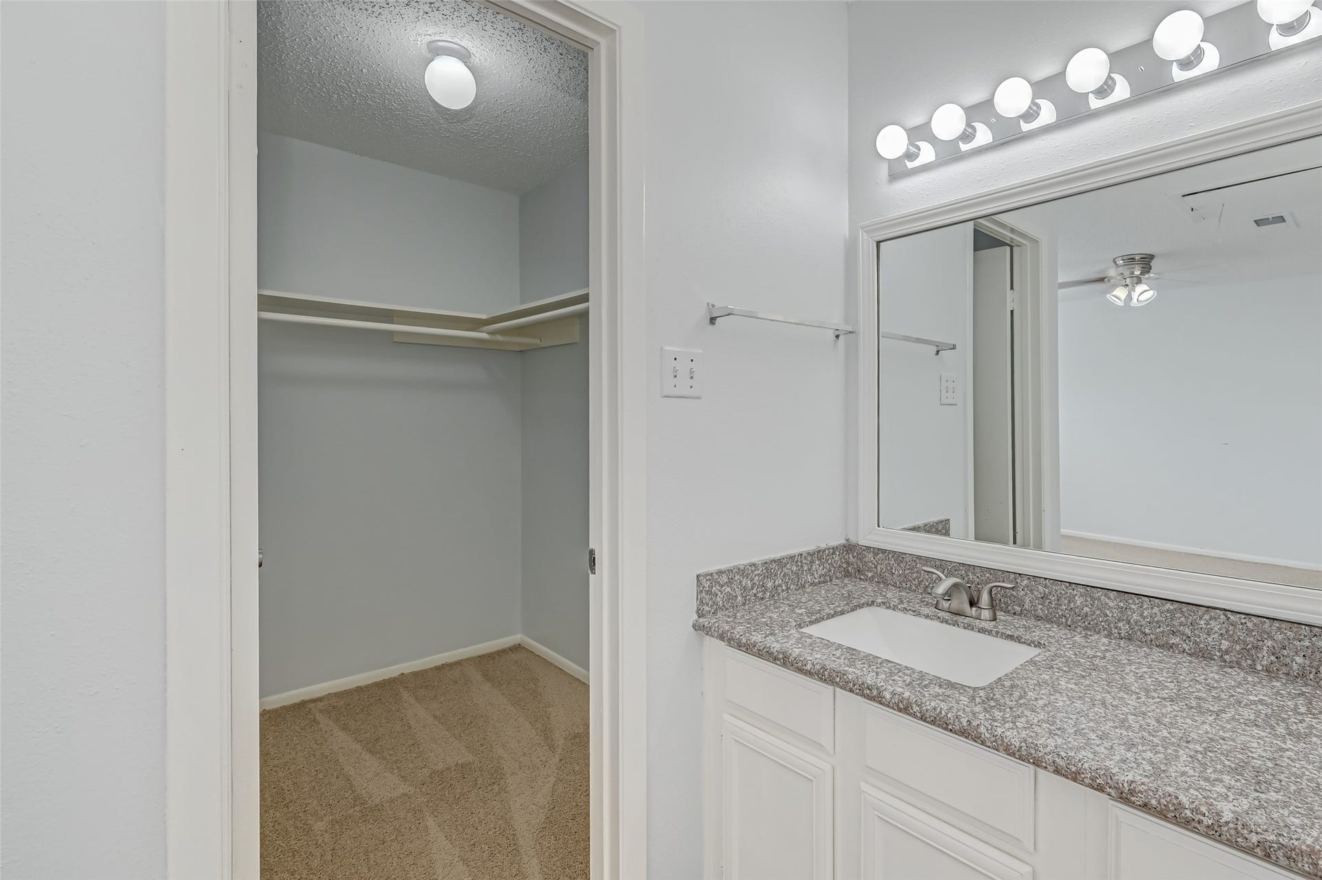 Bedroom with bath and closet