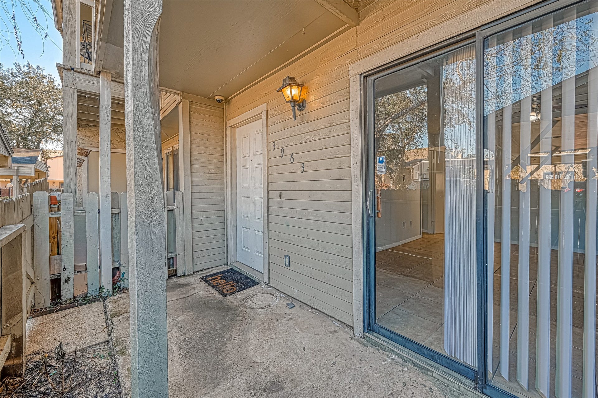 Sliding glass doors