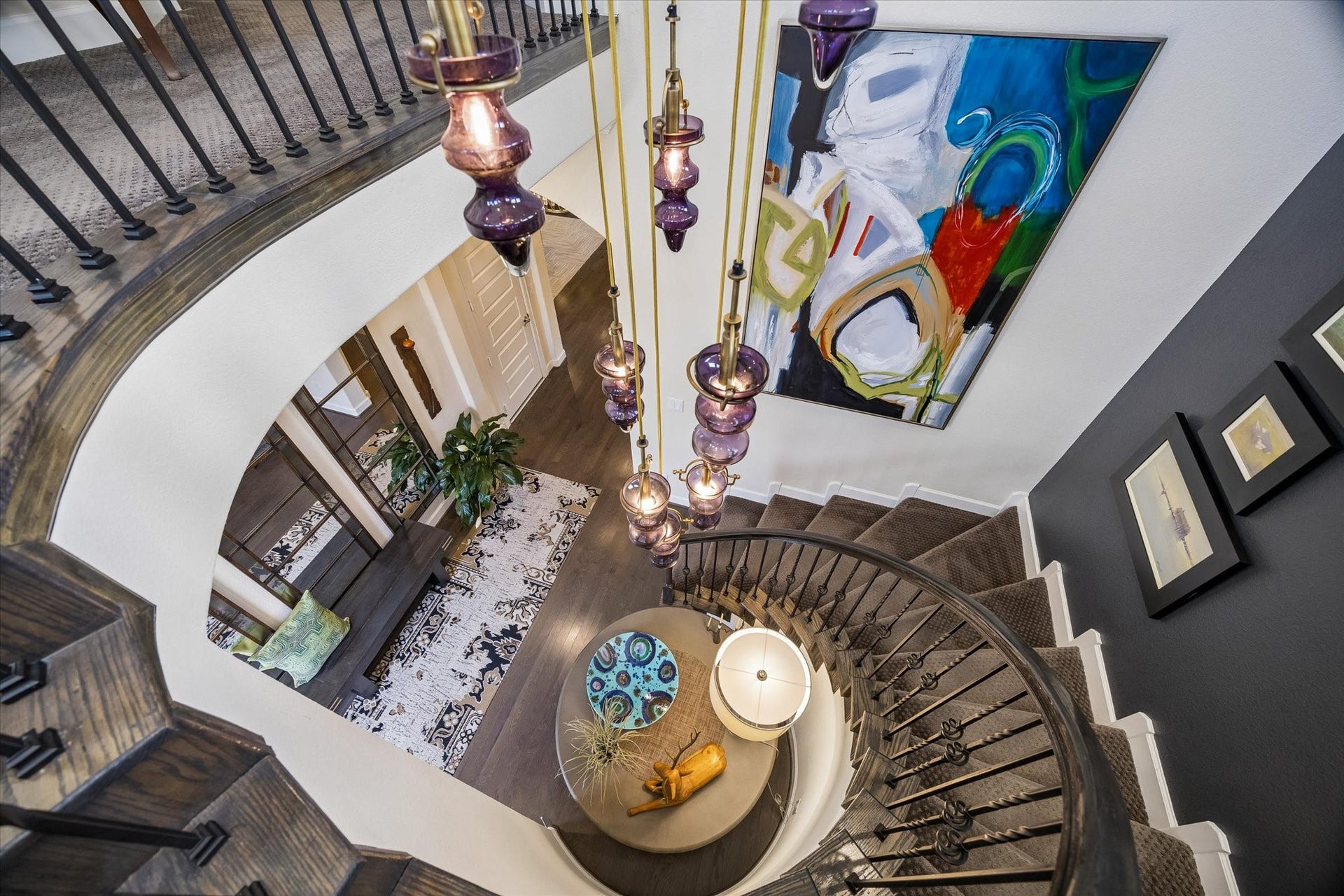5103 W Lacey Garden Loop Loop, Houston, TX 77018 Foyer from upstairs