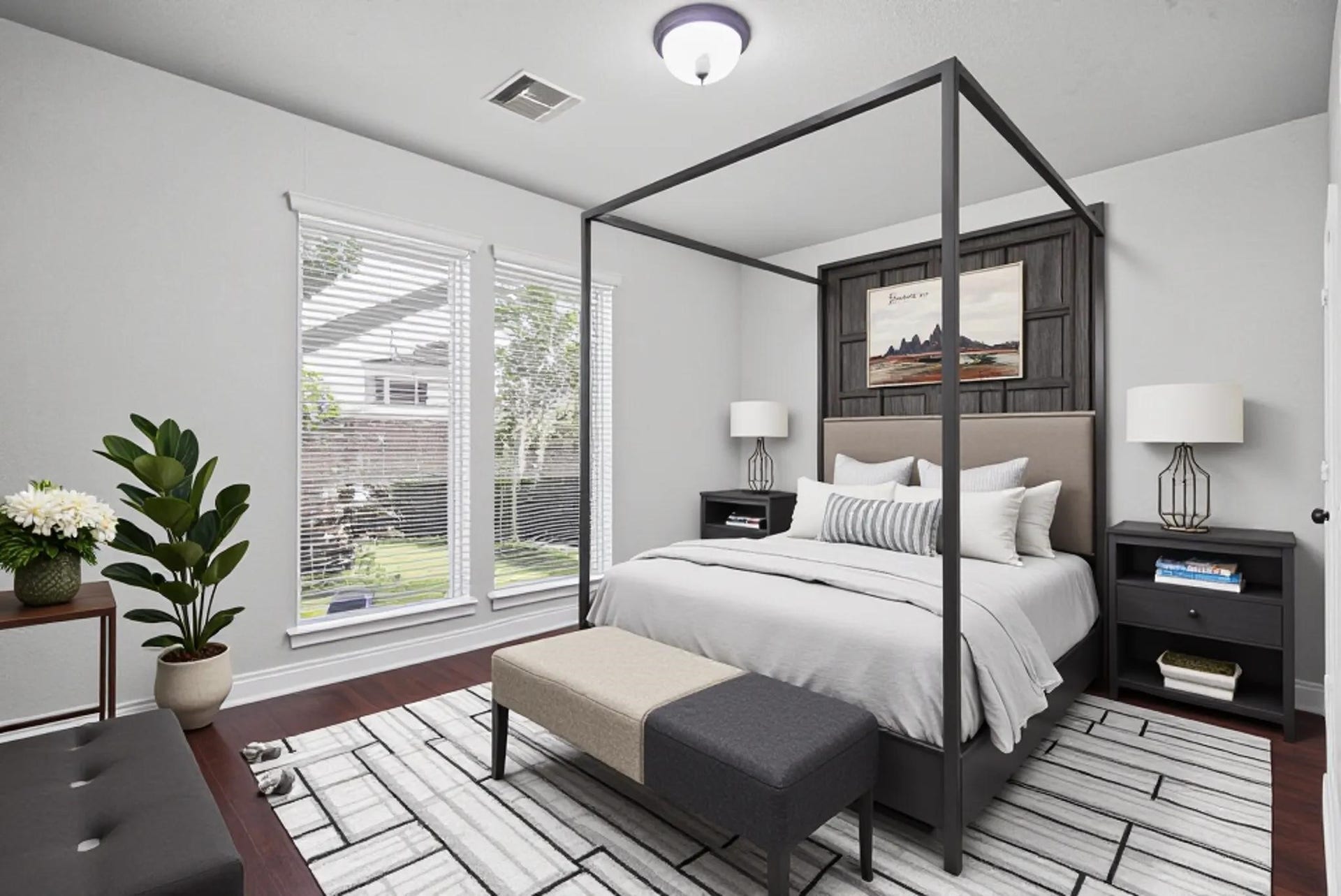 9819 St Romain Drive, Katy, TX 77494 Virtually staged downstairs guest room.