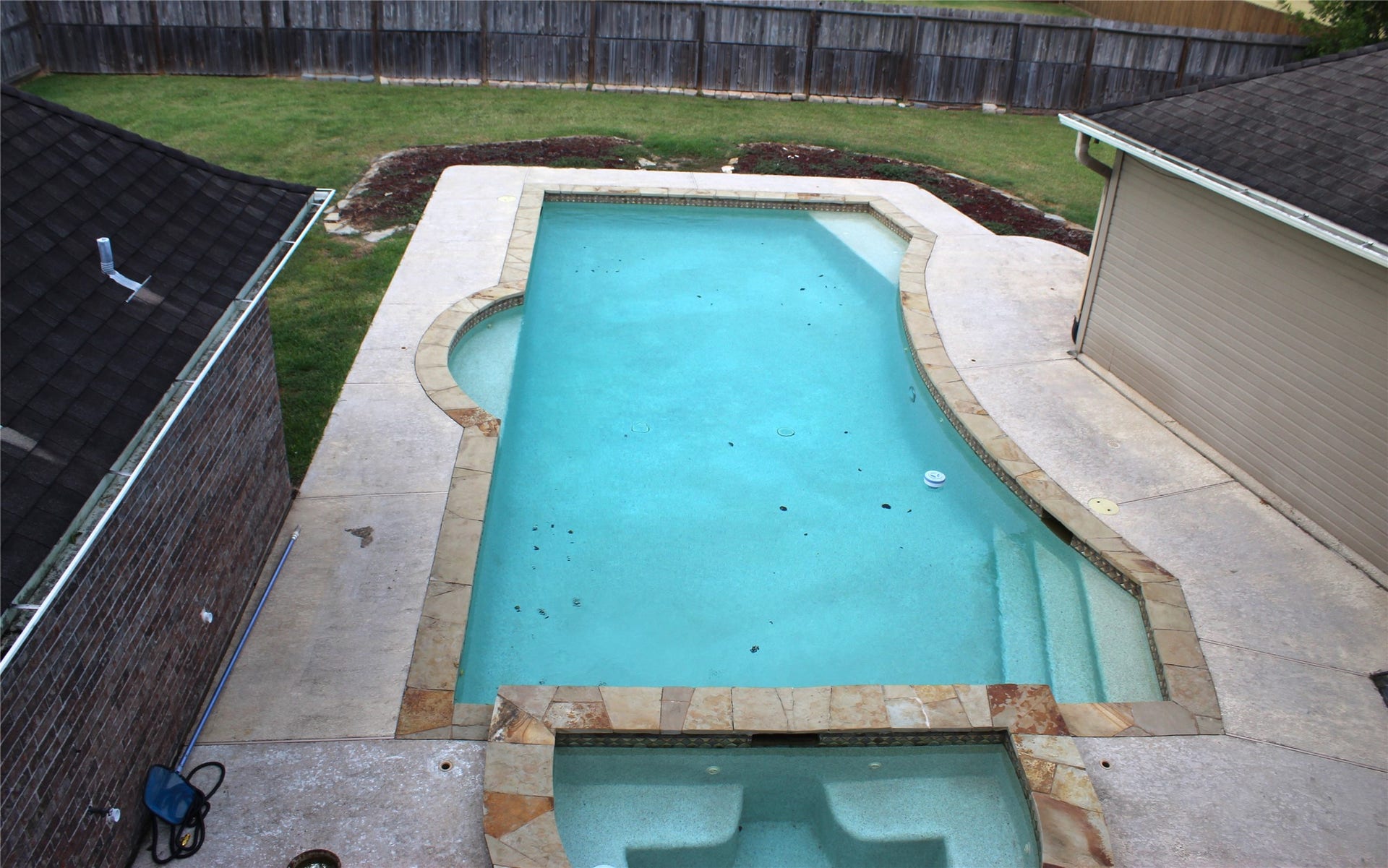 1107 Glenshannon Avenue, Friendswood, TX 77546 View of pool from loft
