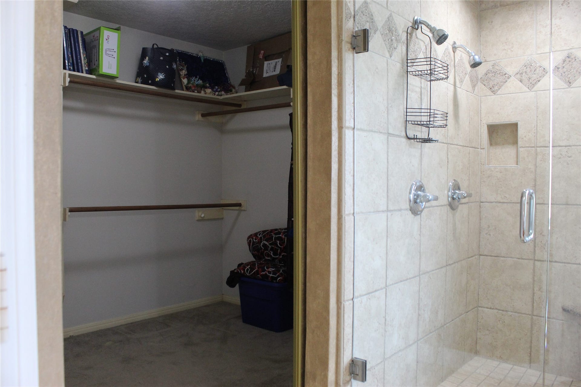 1107 Glenshannon Avenue, Friendswood, TX 77546 Double shower heads in shower