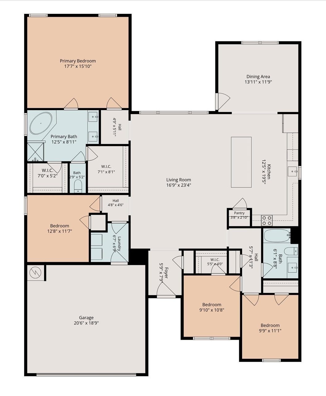 2005 Clatt Way, Conroe, TX 77301 2-D floorplan