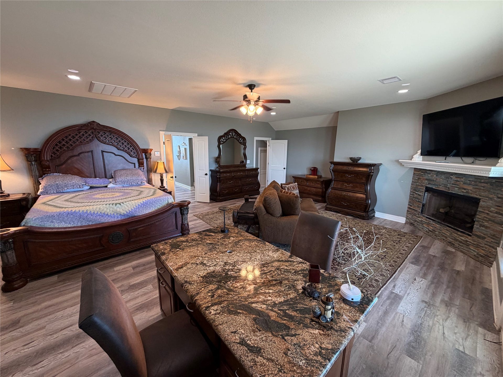 715 Magnolia Lane, Port Bolivar, TX 77650 View from desk area
