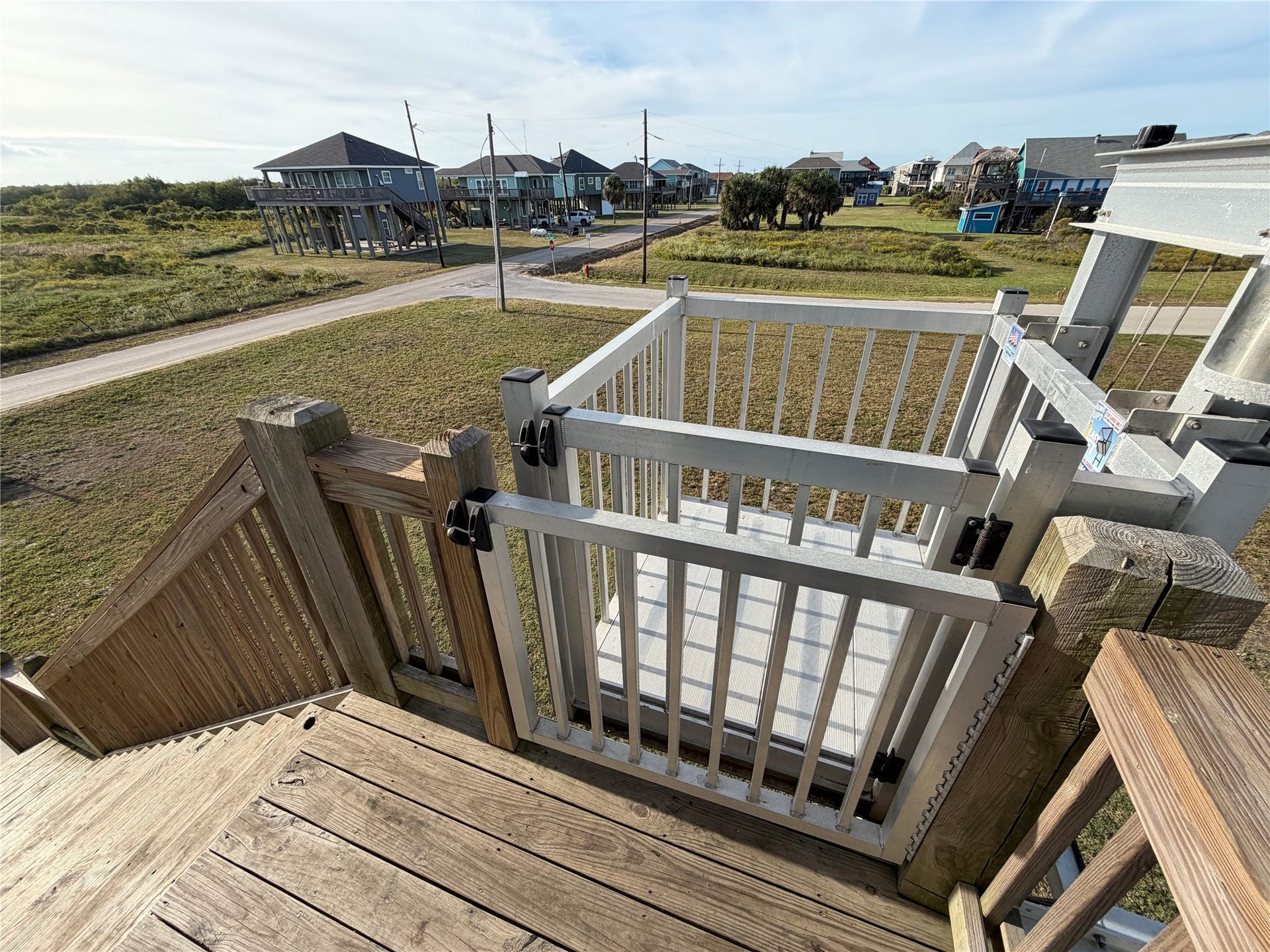 715 Magnolia Lane, Port Bolivar, TX 77650 Cargo lift located on back deck