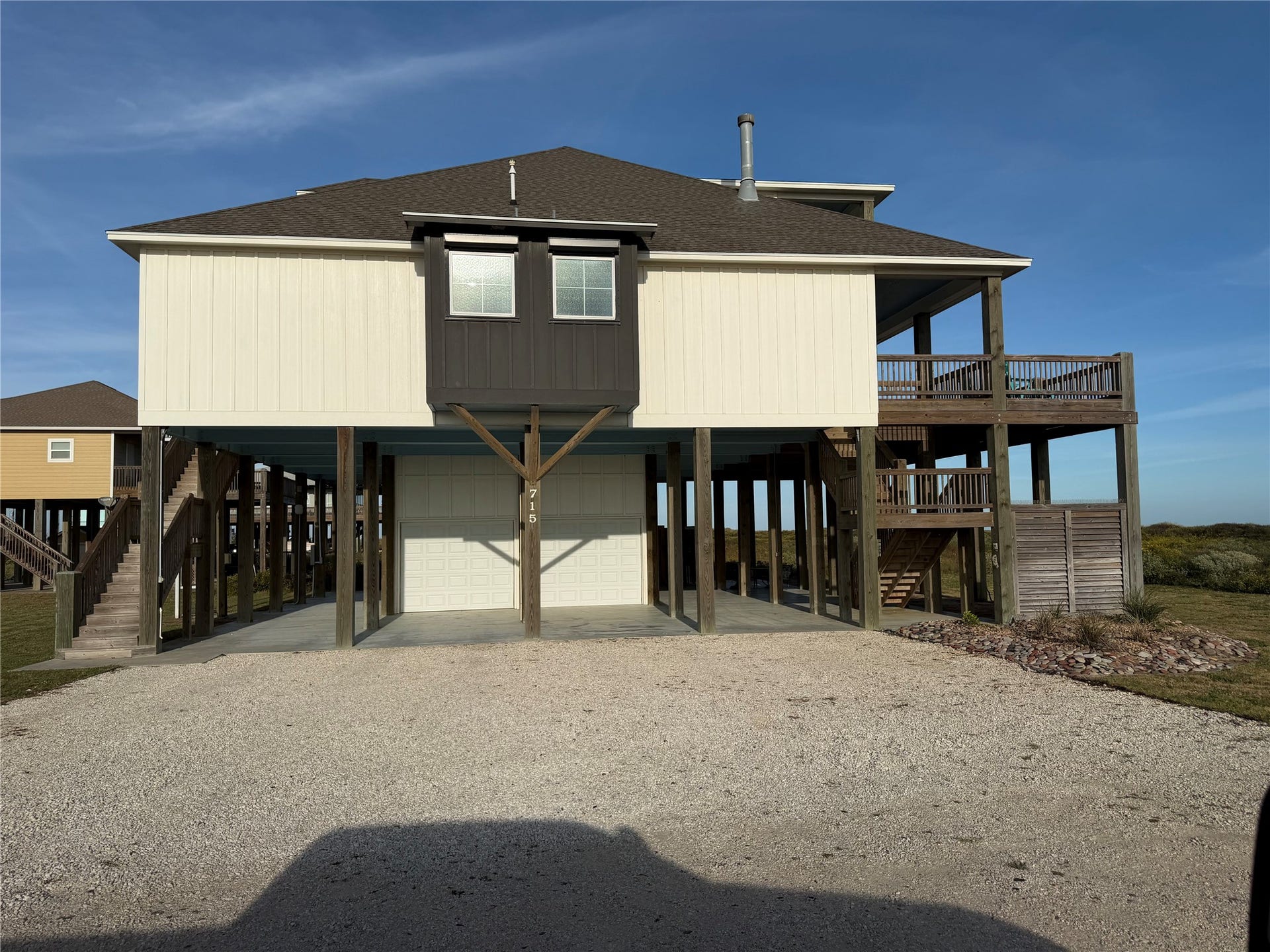 715 Magnolia Lane, Port Bolivar, TX 77650 Street view of house