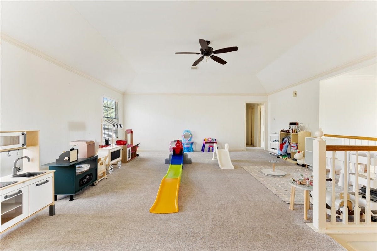 Upstairs game room