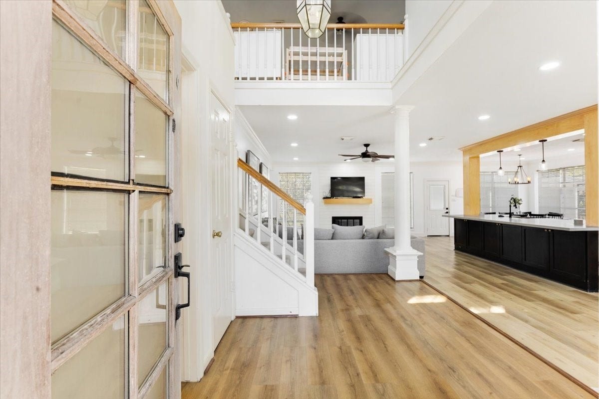 Inviting front door entry