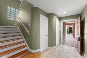 Lovely entry with tile.