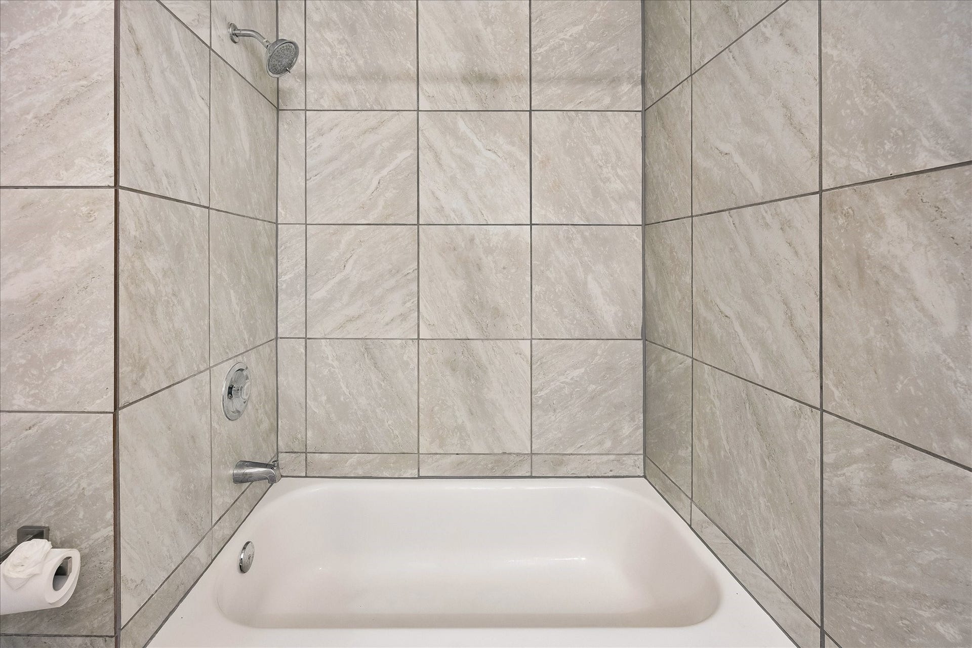 Recently remoceled tub and shower