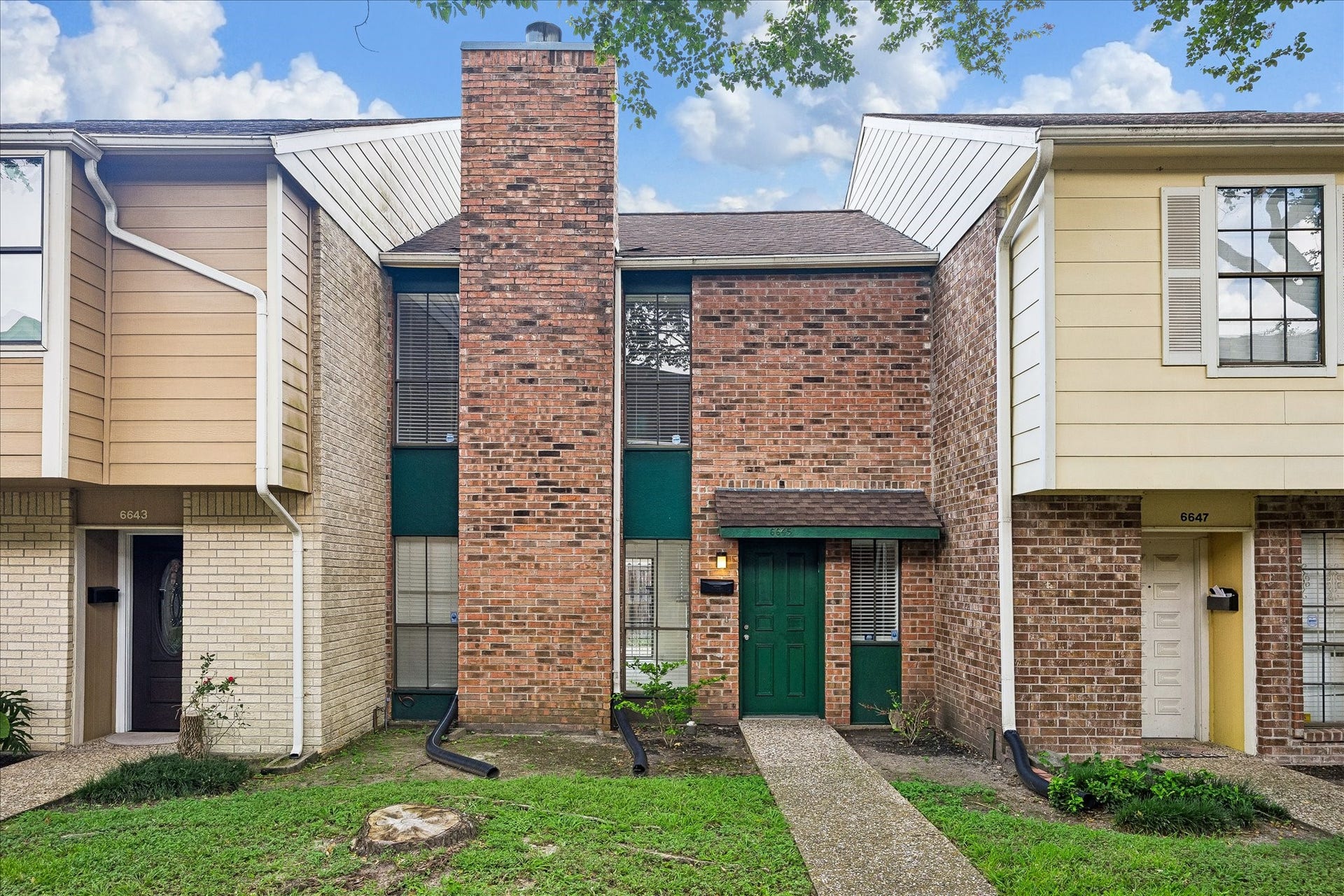 This gated condo is lined with individual styles