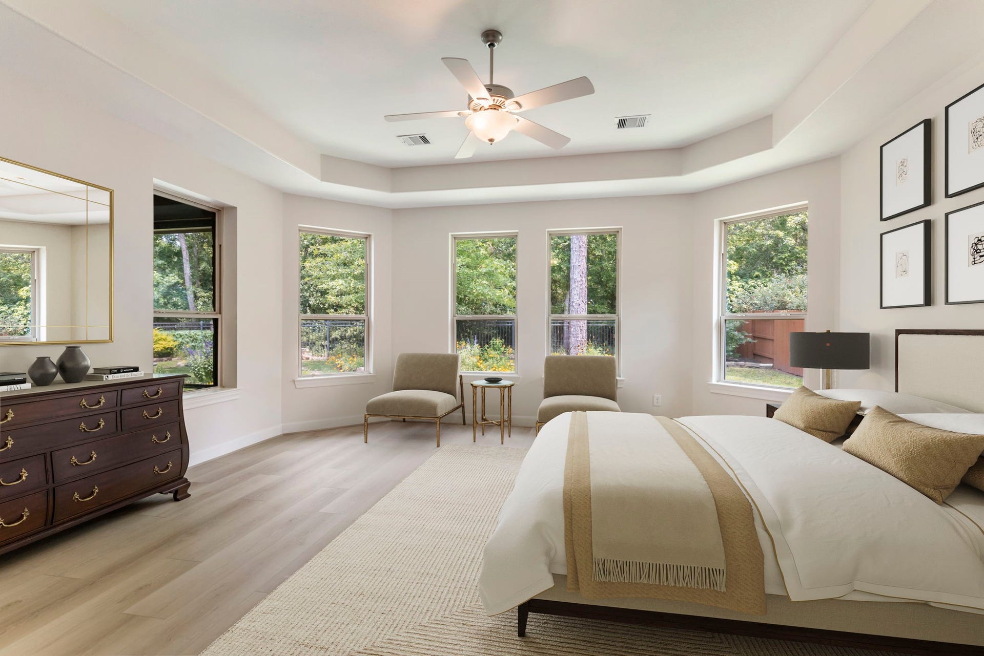 103 Blue Gilia Court, Montgomery, TX 77316 Primary bedroom. (Virtually staged)