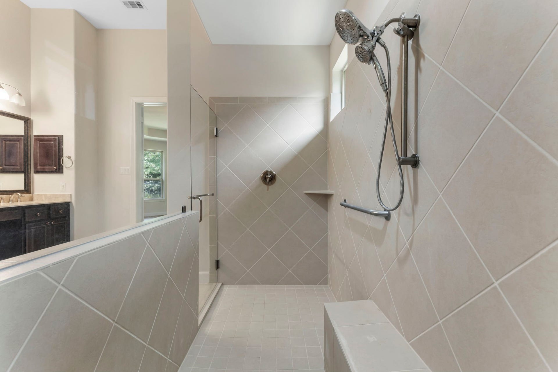 103 Blue Gilia Court, Montgomery, TX 77316 Large walk-in shower.