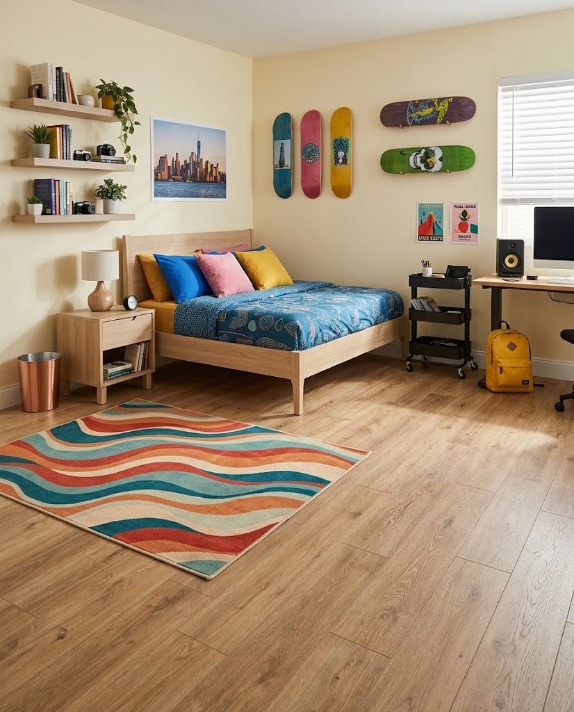 Secondary bedroom - virtual staged