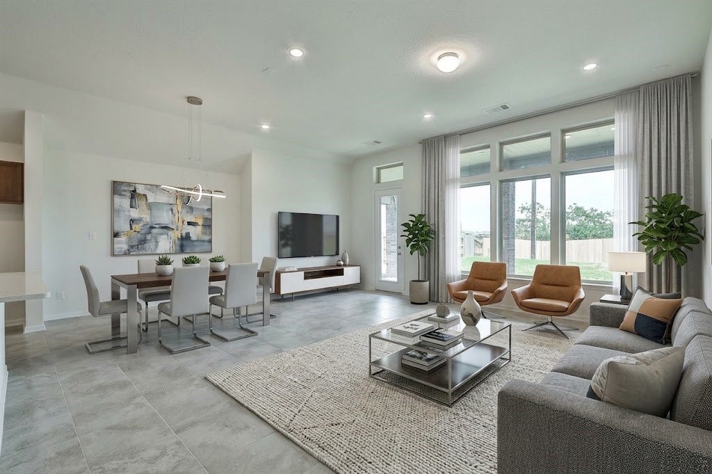 Family Room - virtual staged