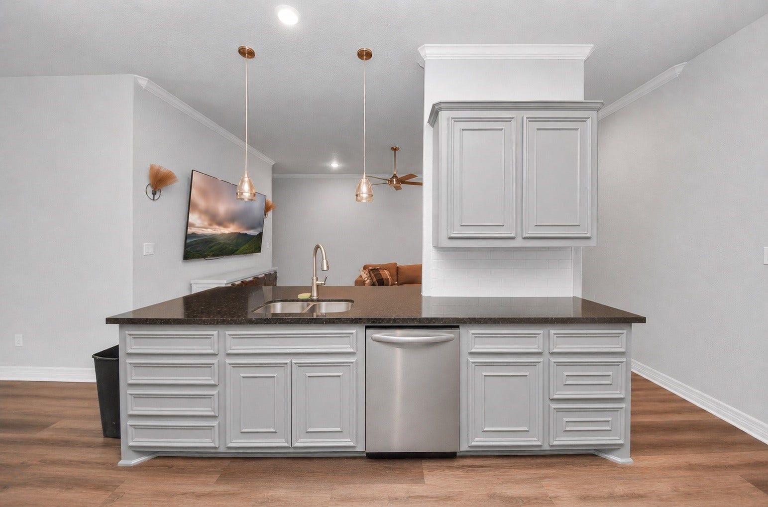 1023 S Anderson Street, Angleton, TX 77515 Another view showcasing the kitchen's countertop space and cabinetry