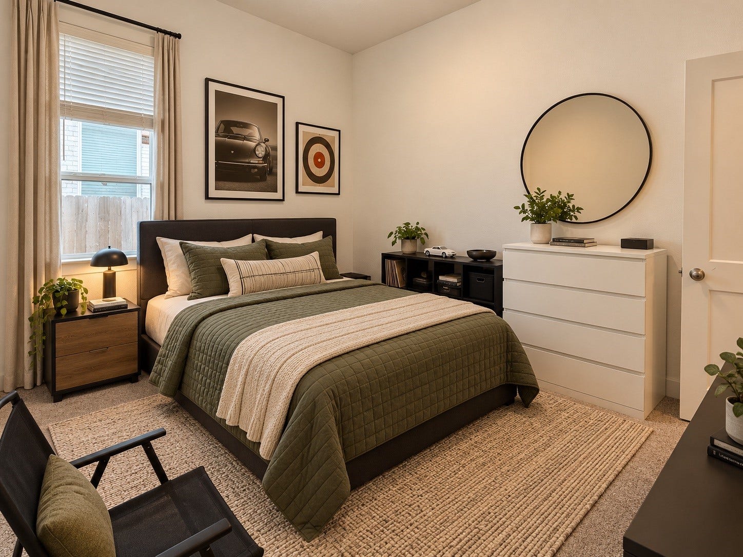 Secondary Bedroom. Virtually staged