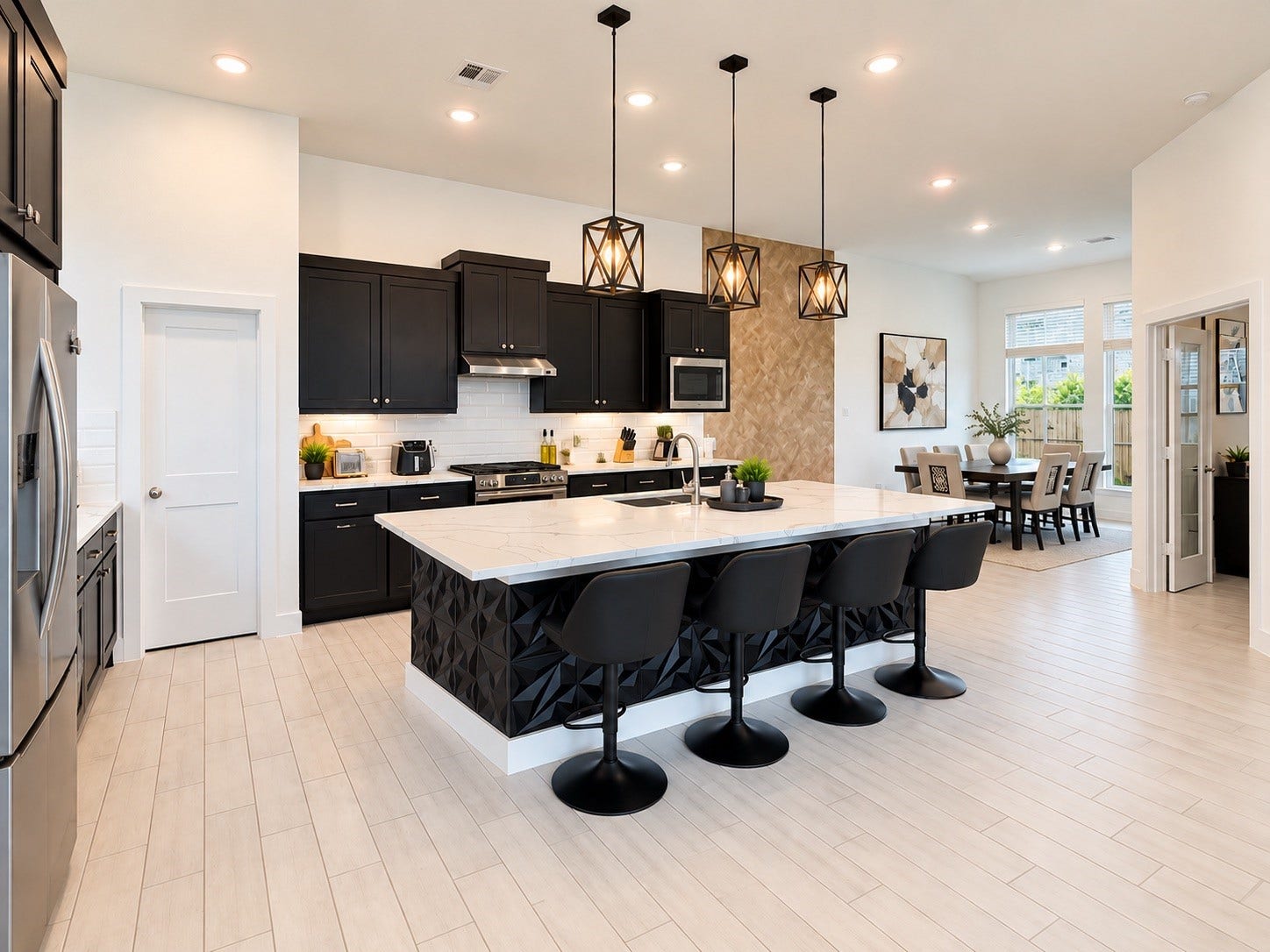 Open concept kitchen
