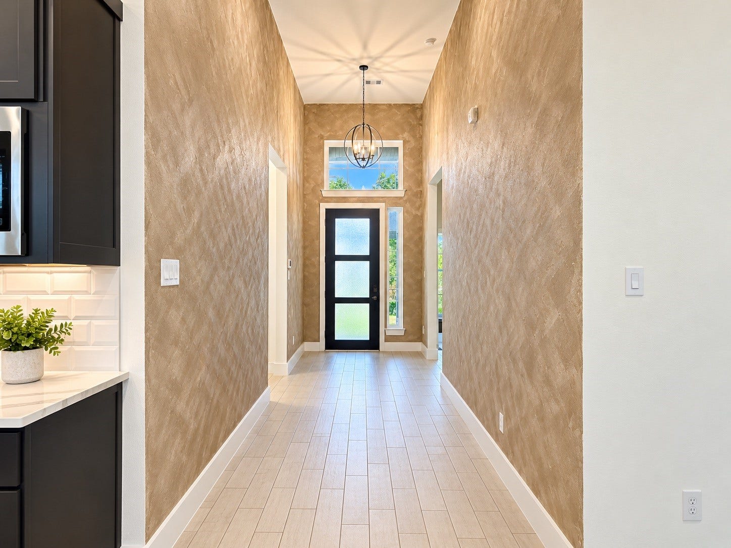 High Ceilings and  wide hallway